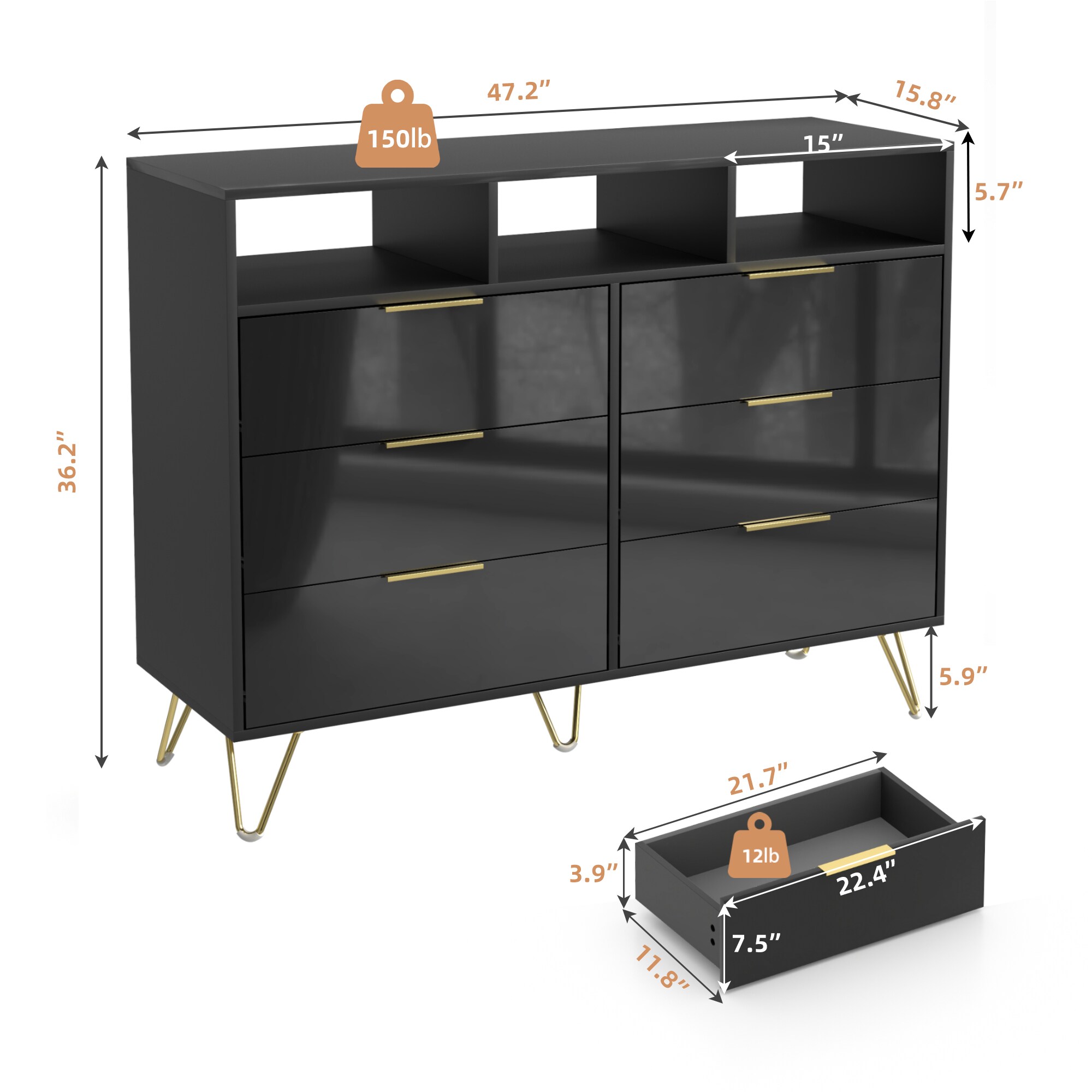  DG47H01-B-LW1 dressers - View #4