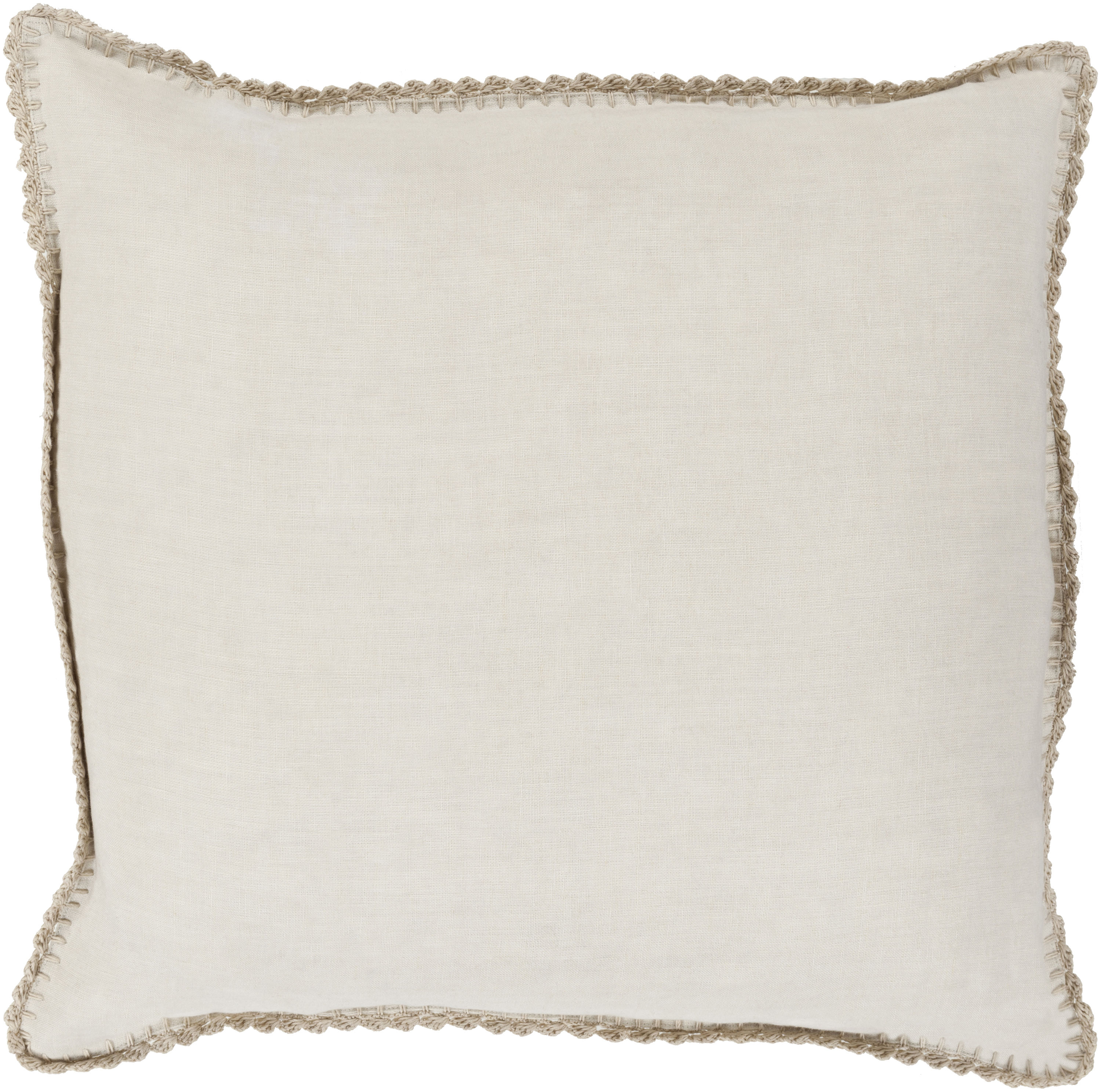 Surya EL007-2020P Elsa 20-in x 20-in Khaki Indoor Decorative Pillow