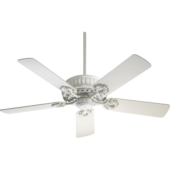 Quorum International Empress 52 In Studio White Indoor Ceiling Fan 5 Blade The Fans Department At Com Studio White Indoor Ceiling Fan, Victorian Look Ceiling Fans