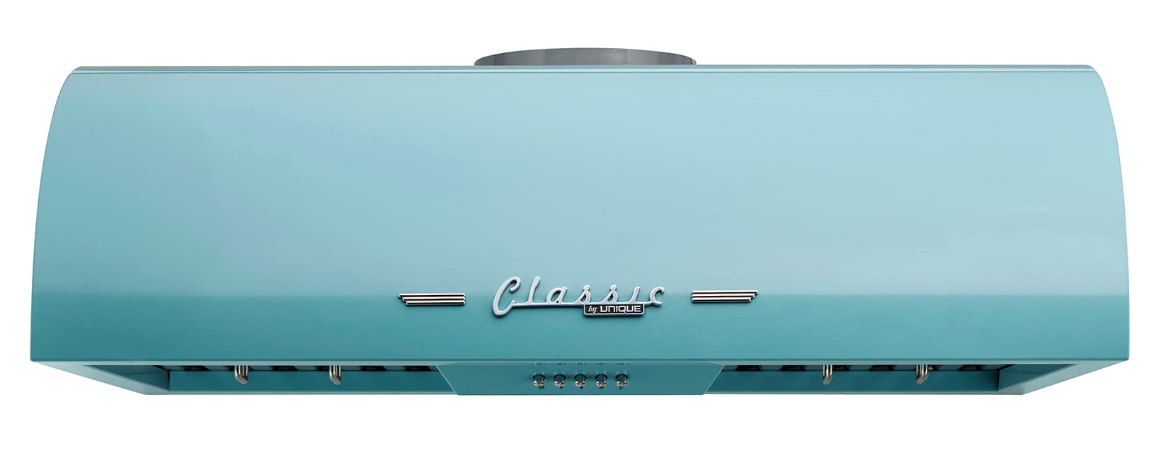 UNIQUE UGP-30CR RH T 30 inch Ducted 700-CFM Ocean Mist Turquoise Under Cabinet Range Hood