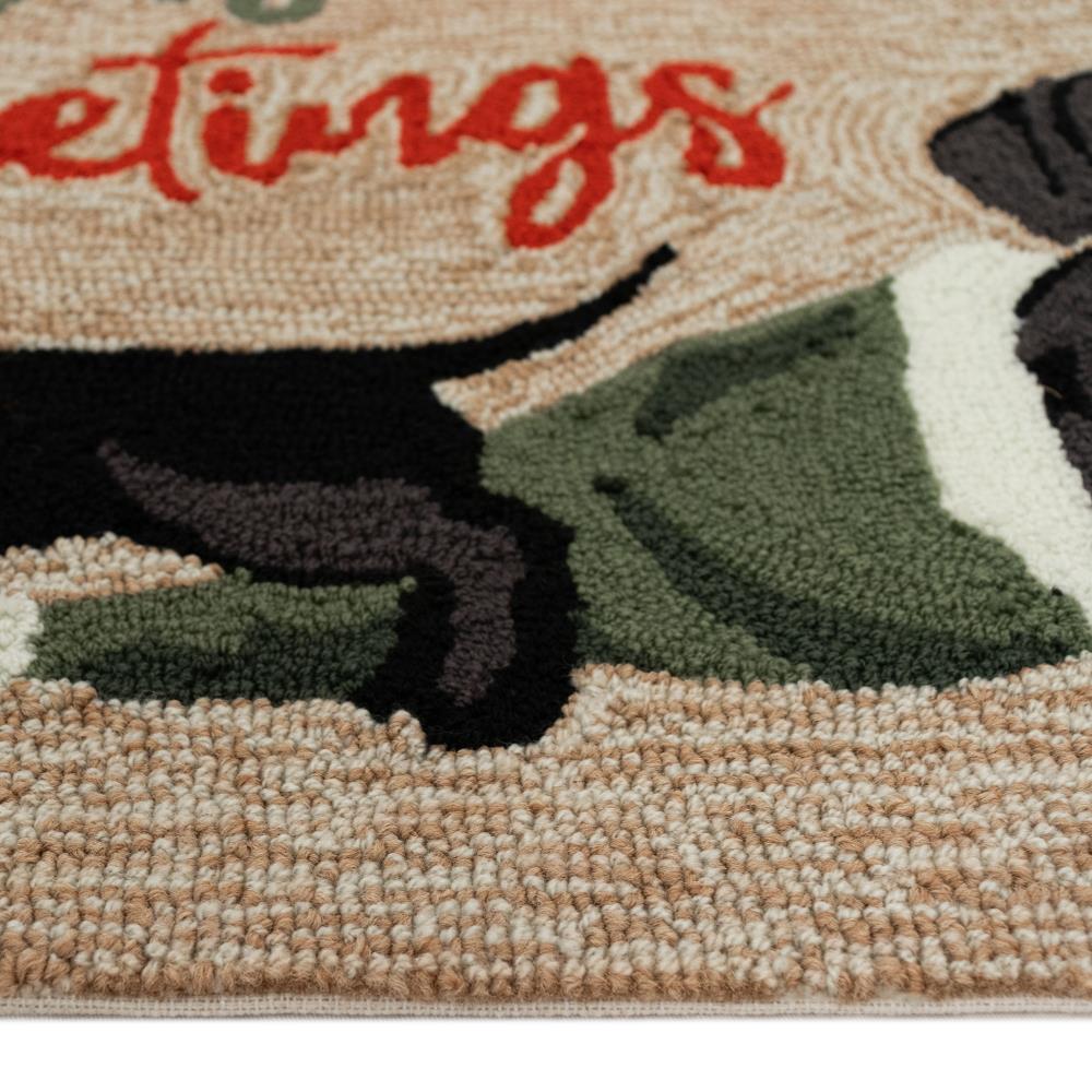 Liora Manne 2-ft x 3-ft Neutral Rectangular Indoor or Outdoor Decorative Winter  Door Mat in the Mats department at