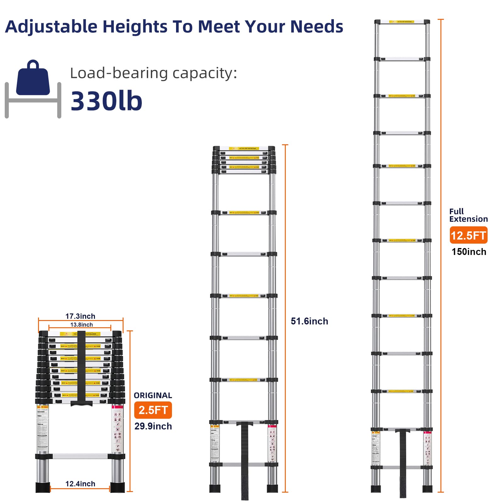 SenQWFa LDC0819C384 Extension-Ladders - View #2