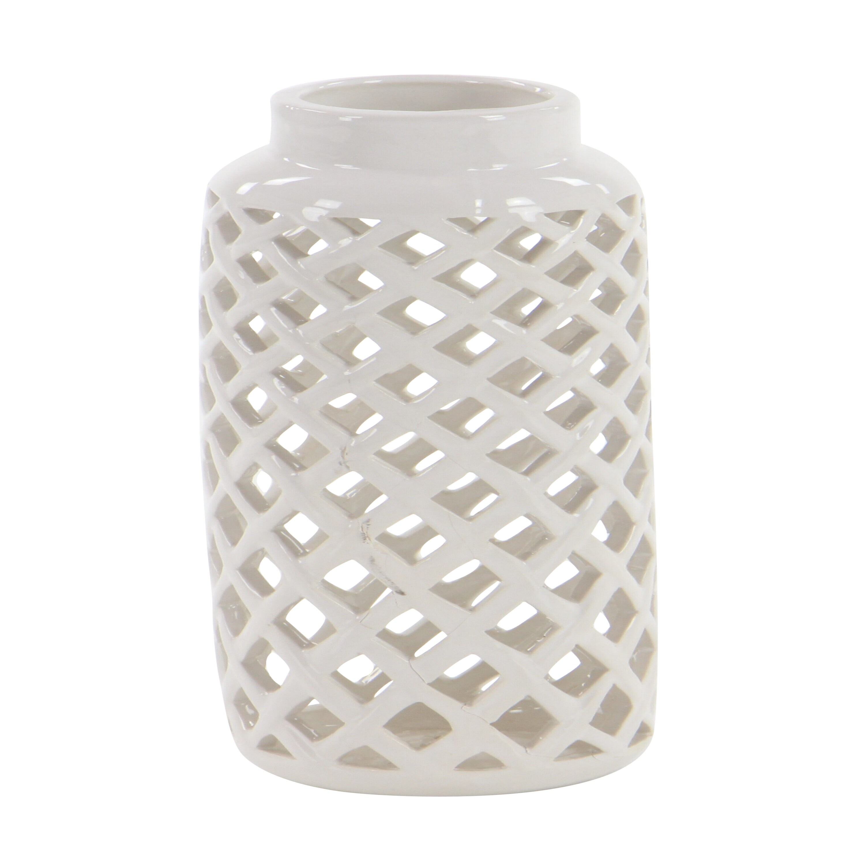 Grayson Lane 2-Pack White Stone Modern Vase in the Decorative ...