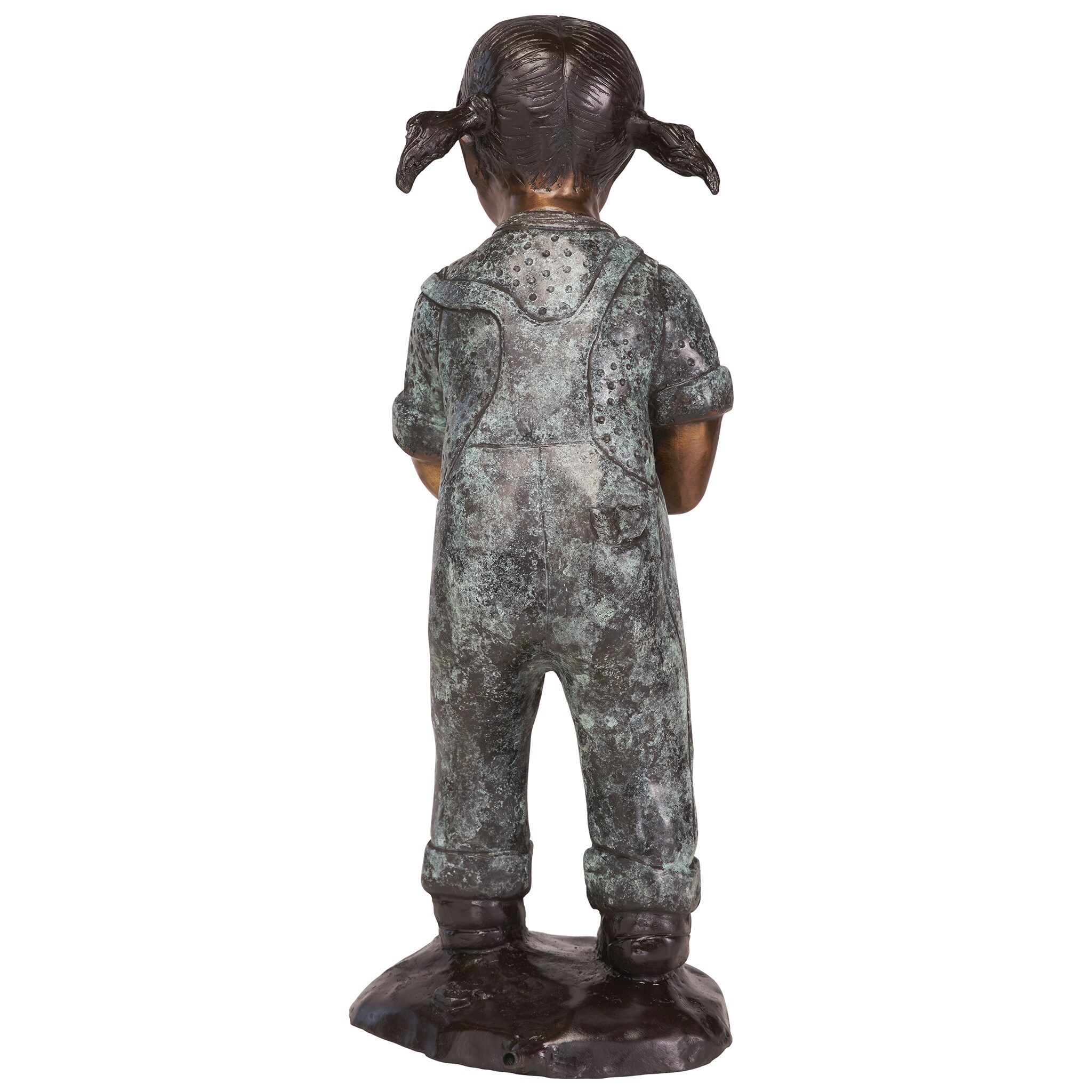 Design Toscano 21.5-in H X 9-in W Bronze Children Garden Statue In The ...