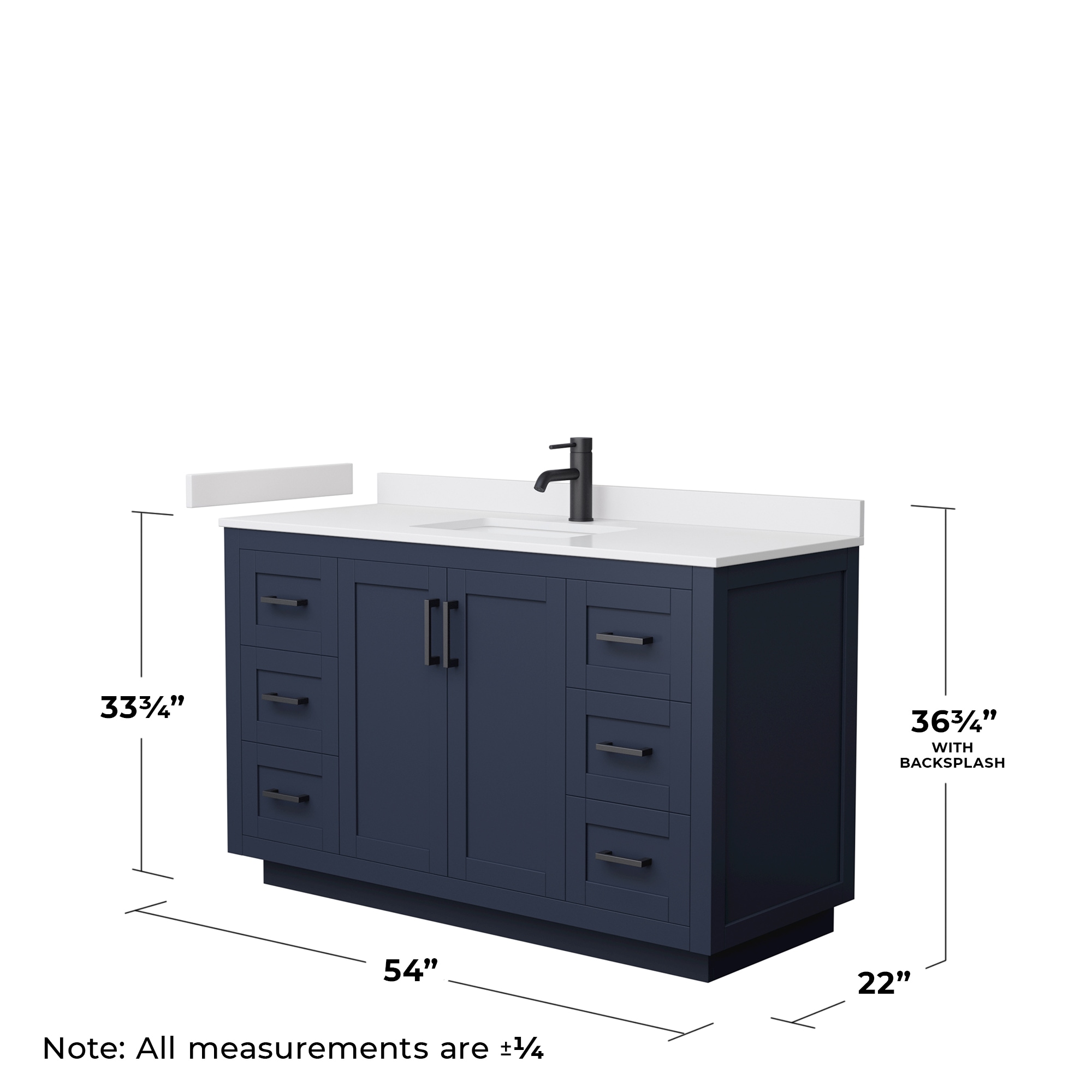 Wyndham Collection WCF292954SBBWCUNSMXX Bath-Vanity-Combo - View #5