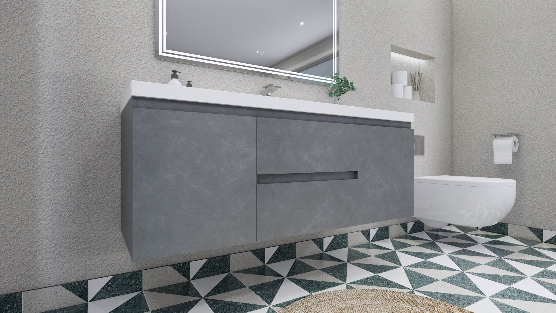 Moreno Bath MOB60S-CG Bath-Vanity-Combo - View #7