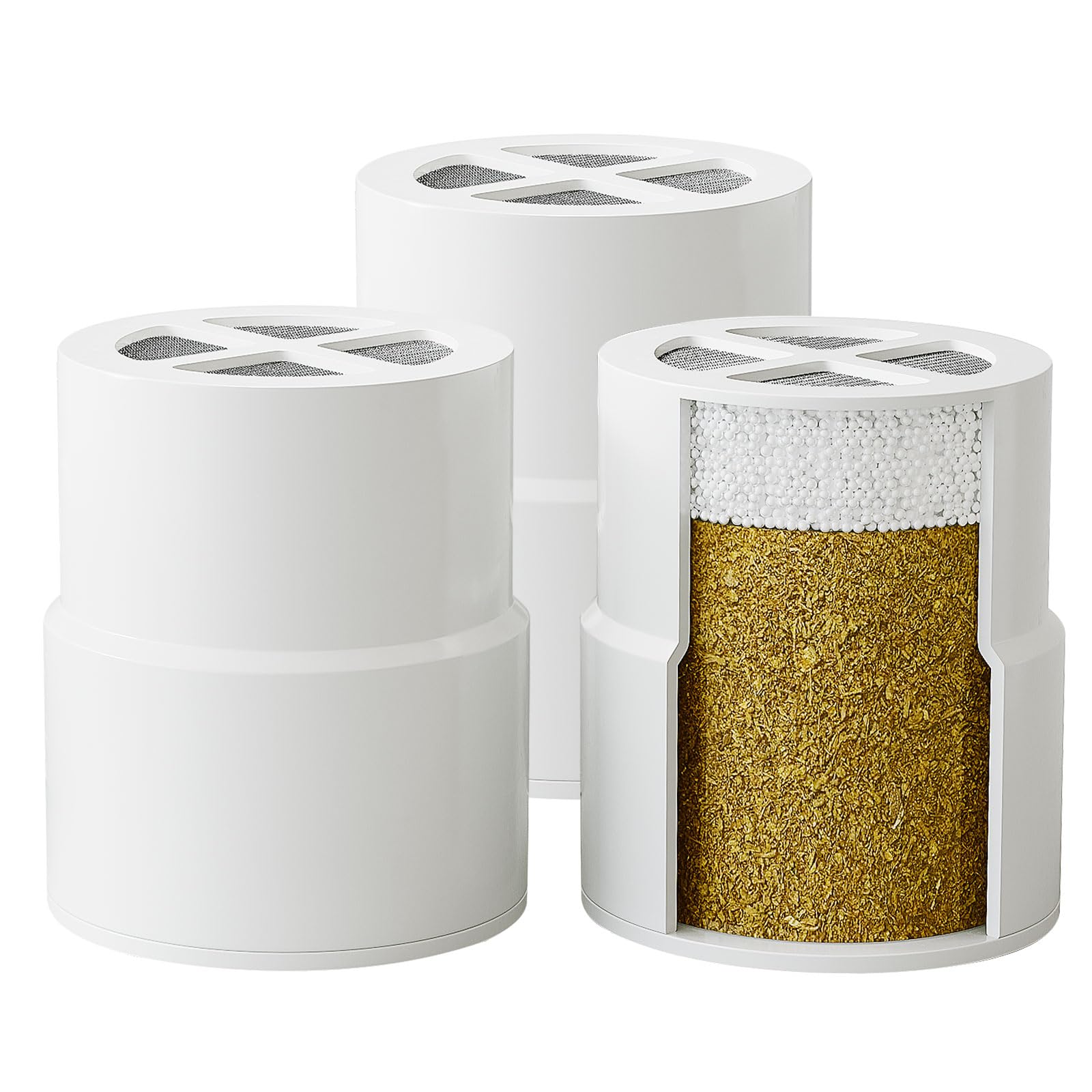 Etokfoks EFT1003D27 Replacement Cartridge Shower Filter for Jolie Shower Head Filter Pack of 3 with KDF Filtration and BPA Free Design