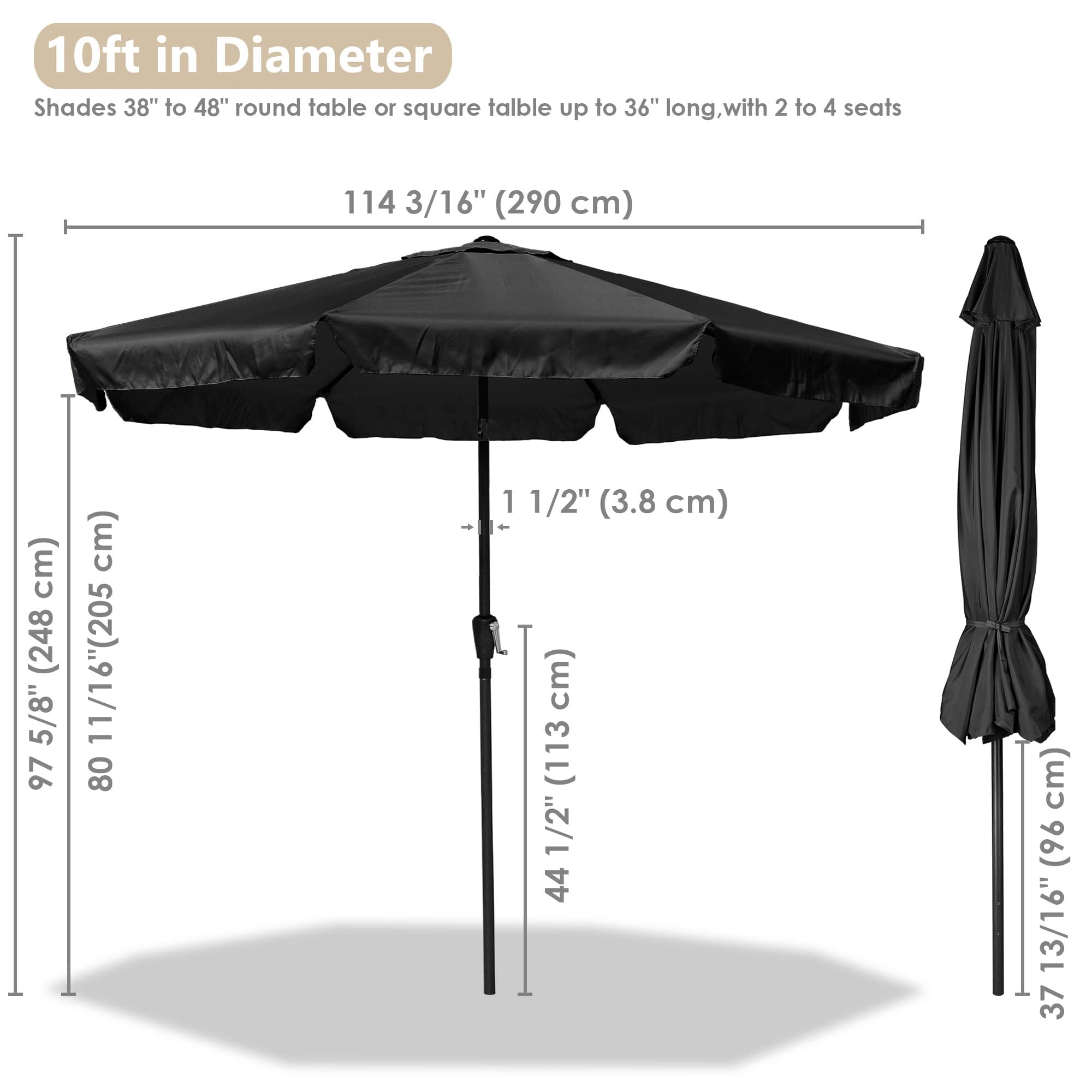 Yescom 07UMB002-10SS-06N-LO Umbrellas-2 - View #5