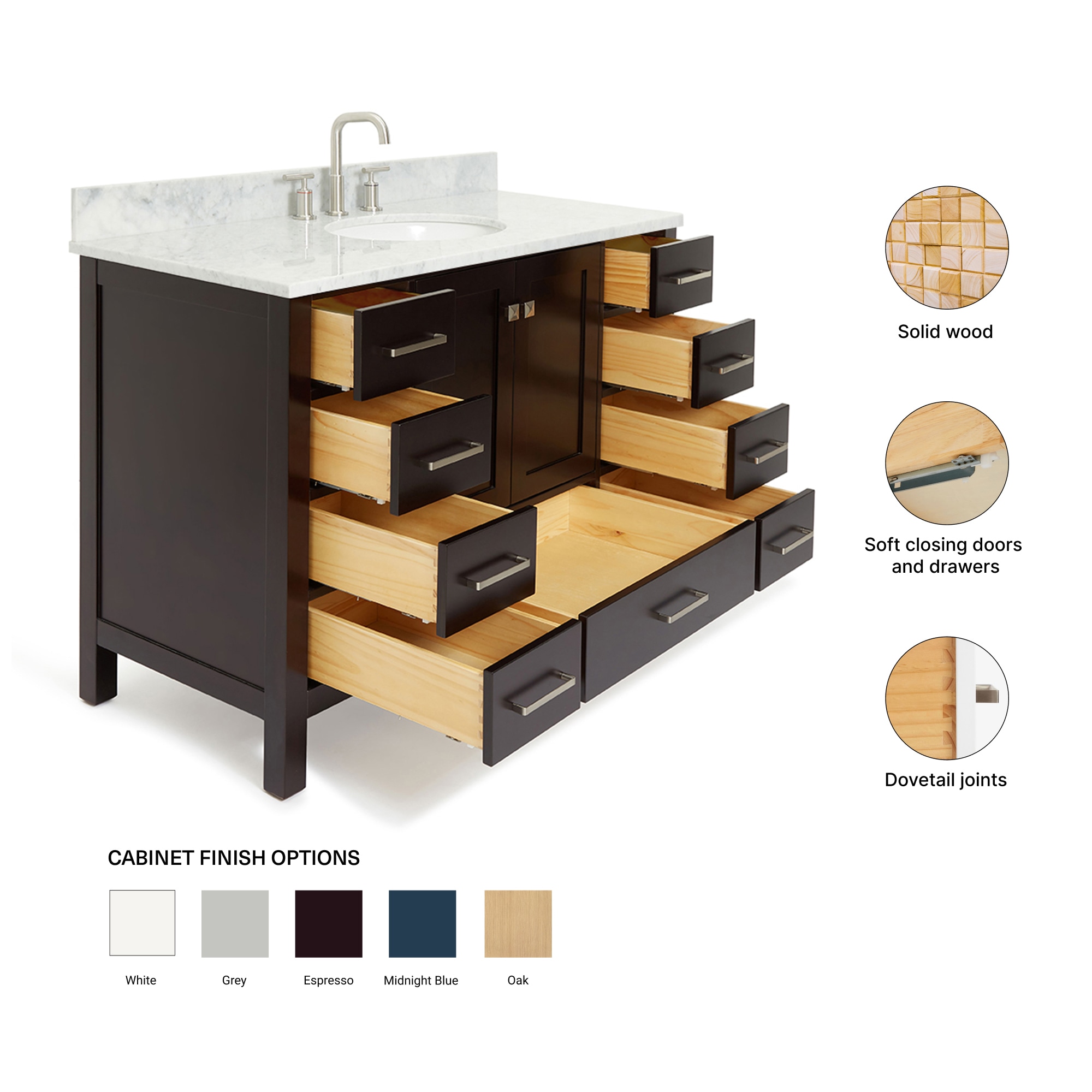 ARIEL A049SCW2OVOESP Bath-Vanity-Combo - View #5