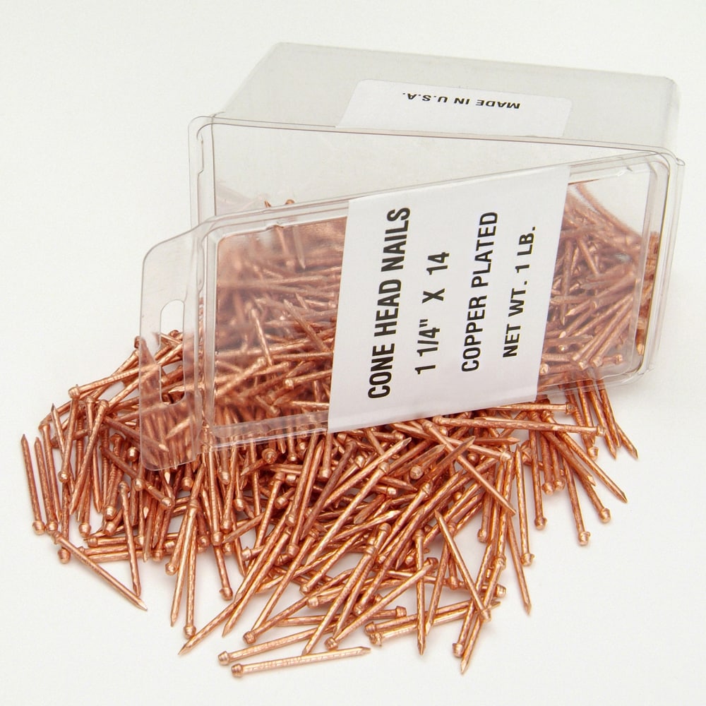 Copperplated Brads & Finish Nails at