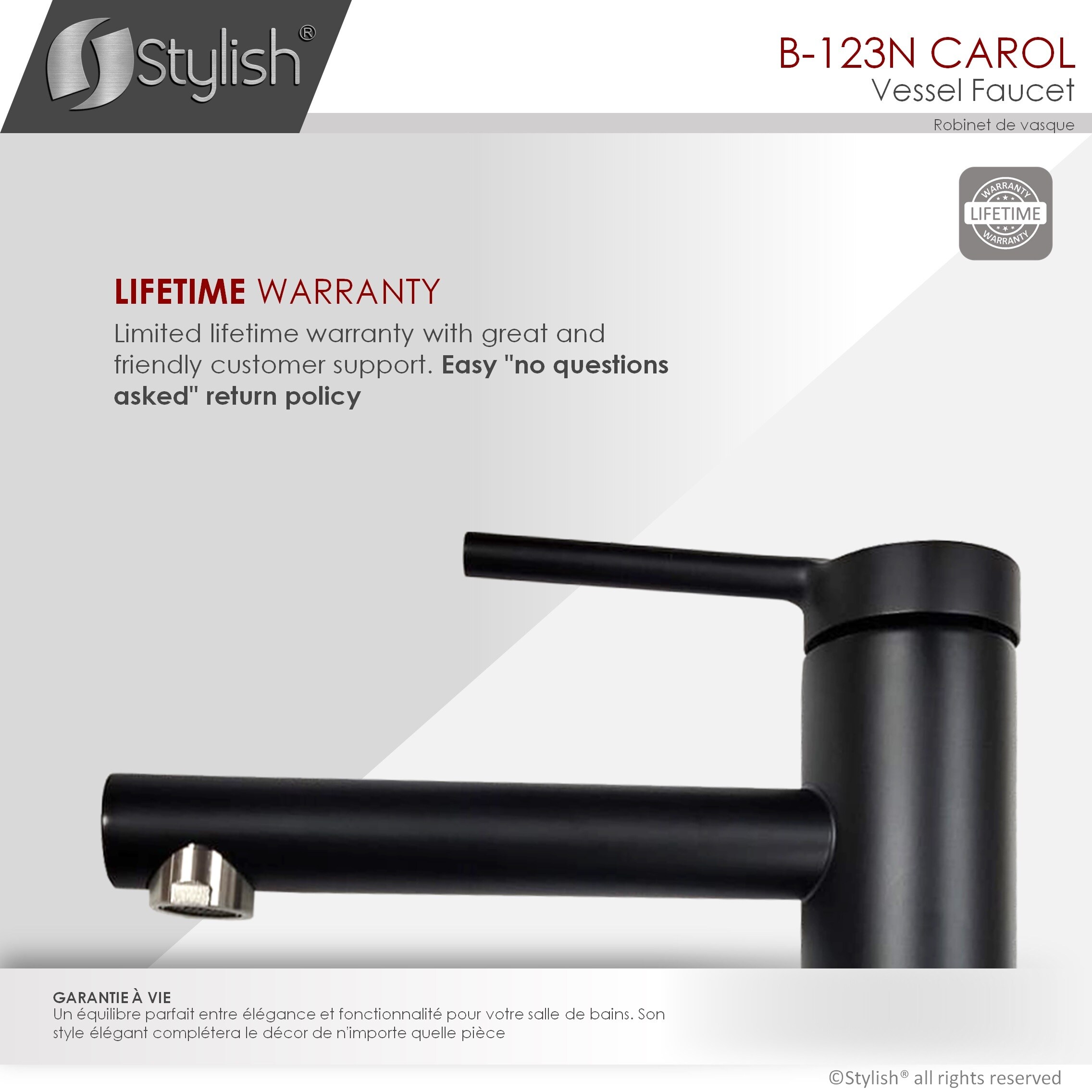 Stylish B-123N Lavatory-Faucets - View #7