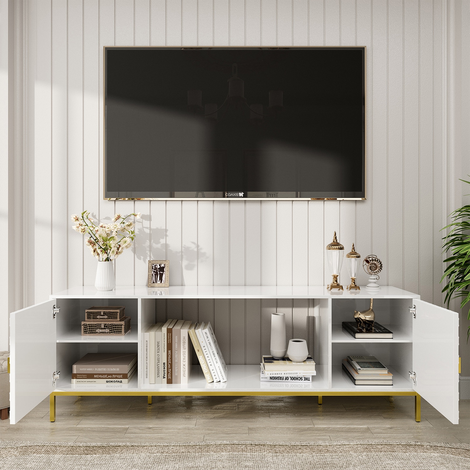 GZMR GZTV01-WH Tv-Stands - View #5