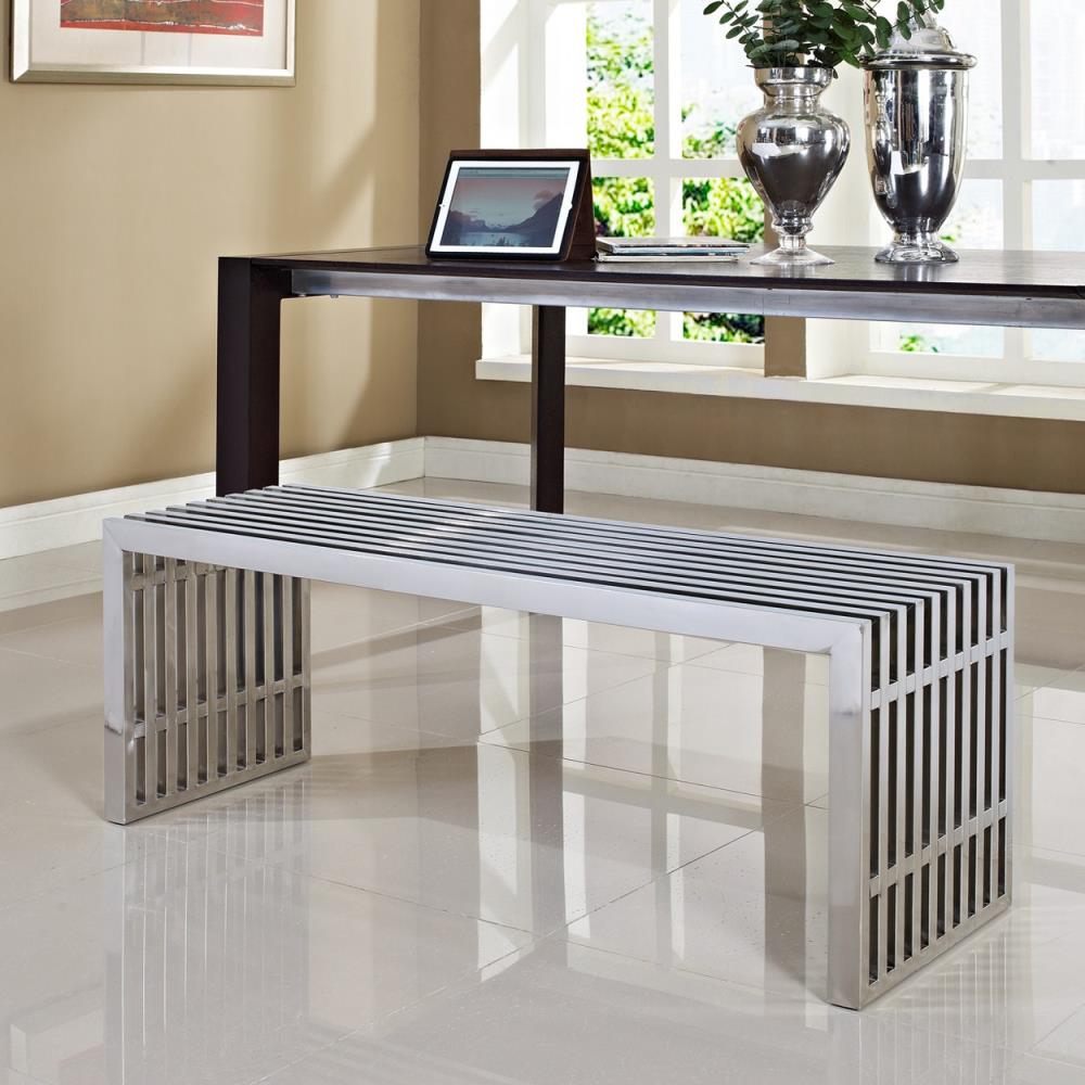 Modway EEI-570-SLV Dining-Benches - View #3