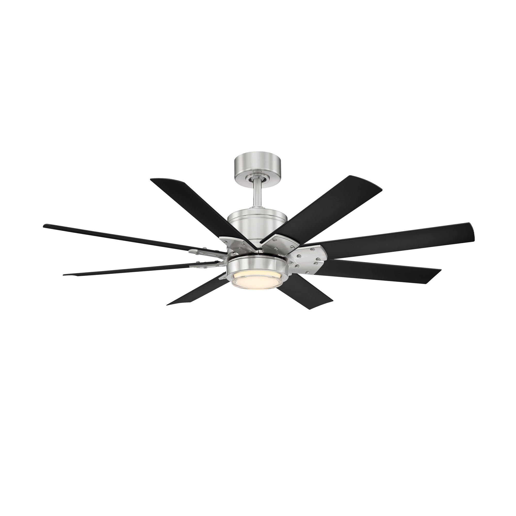 Modern Forms Windflower 60-in Graphite with Graphite Weathered Gray Blades Integrated LED Indoor/Outdoor Smart Ceiling Fan with Light (12-Blade) FR-W1815-60L-GH/WG Sansujyuku sansujyuku.com