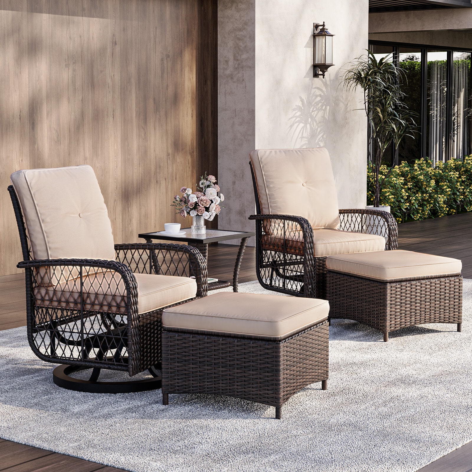 AOXUN 12036BG-38BG-5 Patio-Conversation-Sets - View #2