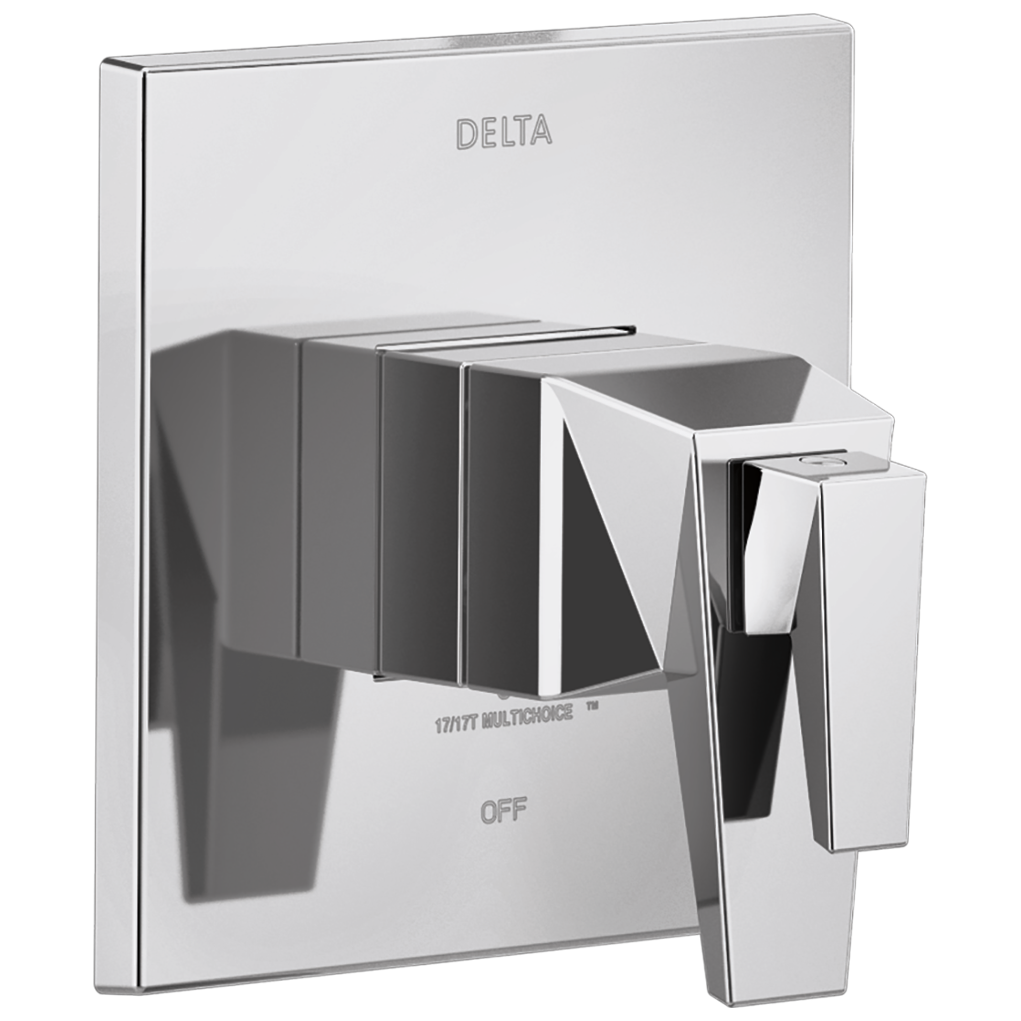 Delta T17T043-PR Trillian Lumicoat Chrome 4.5-Inches Universal Bathtub/Shower Diverter 0.5-Inches -ID