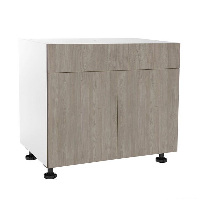 Cambridge 36-in W x 34.5-in H x 24-in D Grey Nordic Wood Engineered Wood Door Base Stock Cabinet Cambridge 36-in W x 34.5-in H x 24-in D Grey Nordic Wood Engineered Wood Door Base Stock Cabinet