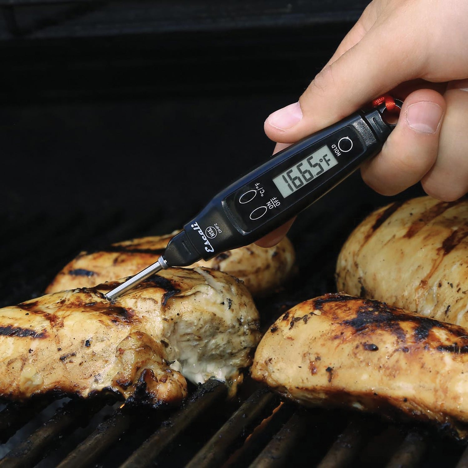 Escali Extra-Large Round Grill Thermometer - Clear Dial, Ideal Grill &  Searing Temperature Zones - For Direct Use on Cooking Surfaces in the Grill  Thermometers department at