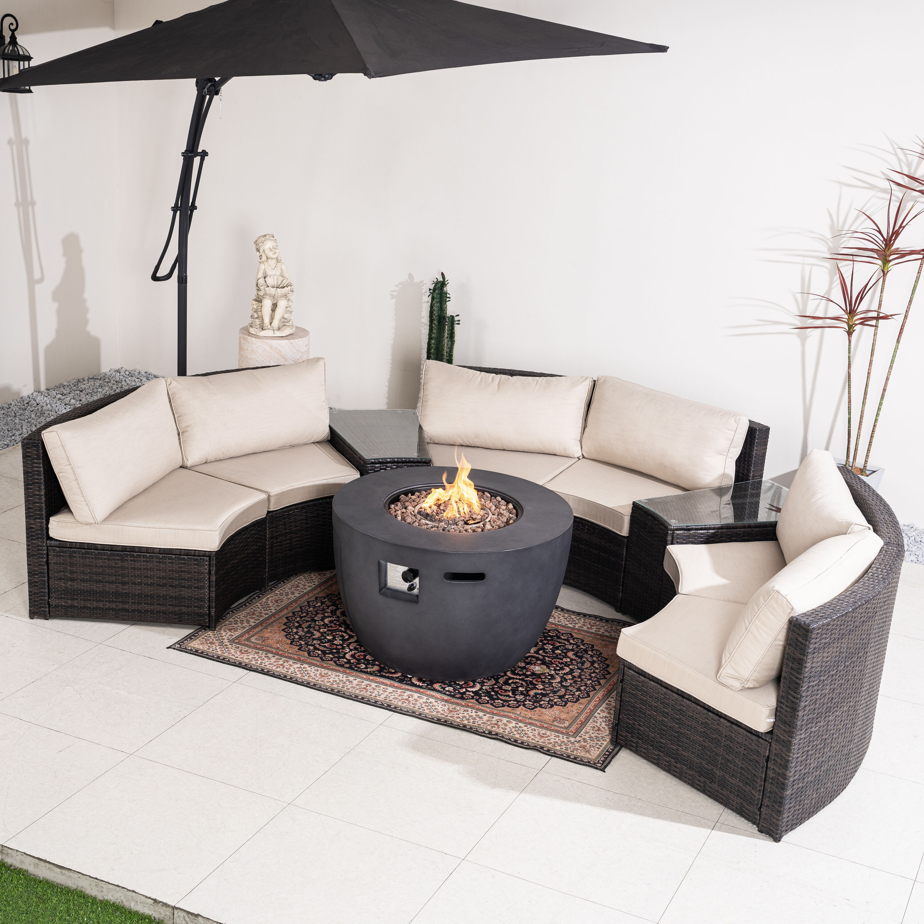 Direct Wicker DWG-2160DG1205BR Patio-Conversation-Sets - View #10