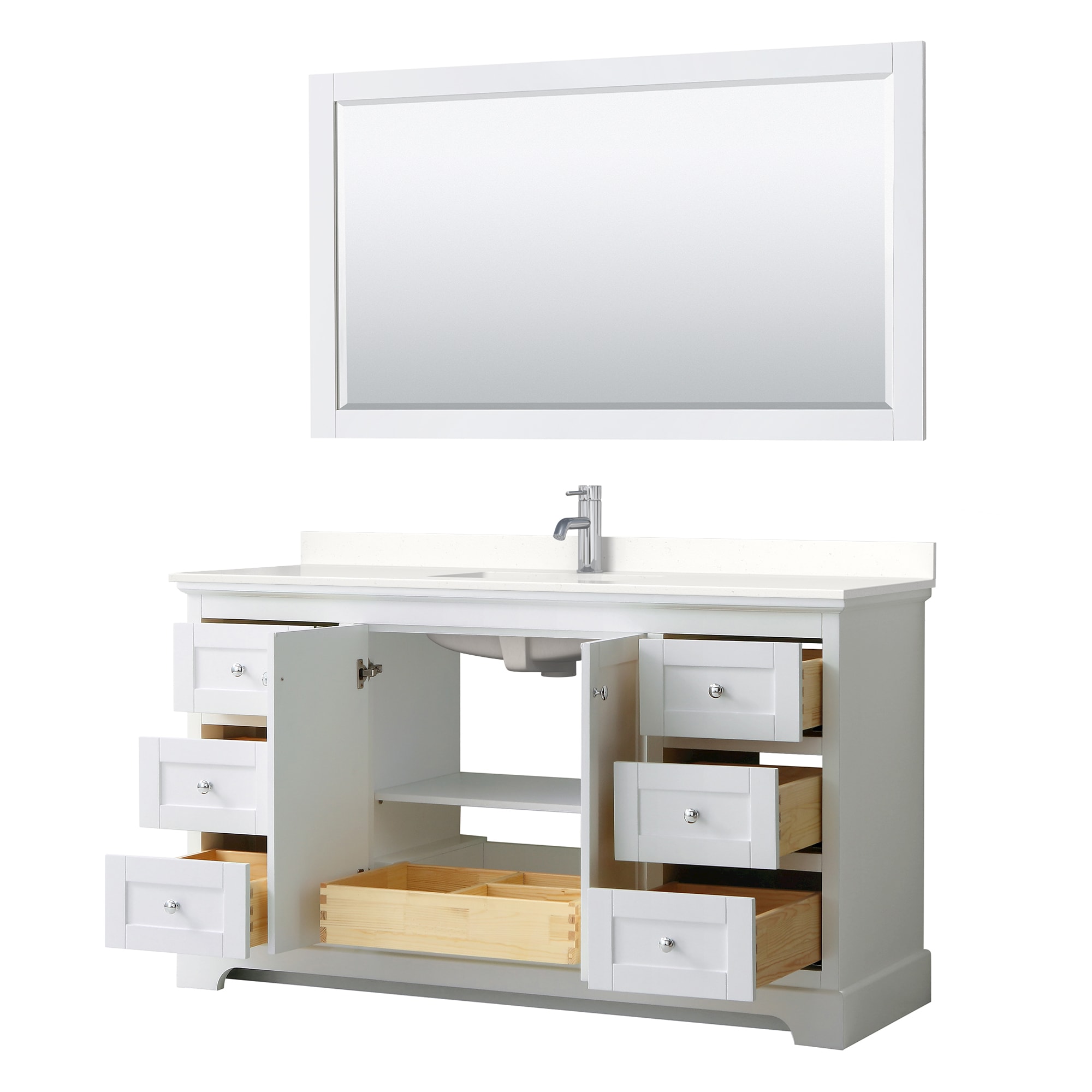Wyndham Collection WCV232360SWHWQUNSM58 Bath-Vanity-Combo - View #3