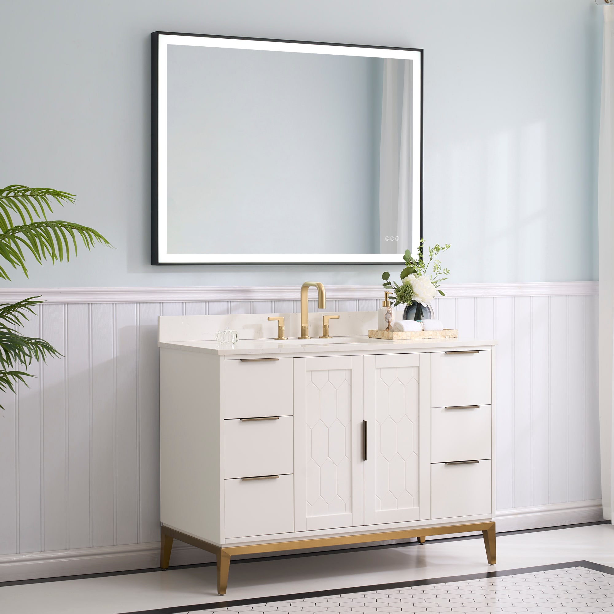 WELLFOR M1FM4836MB Framed-Bath-Mirrors - View #18