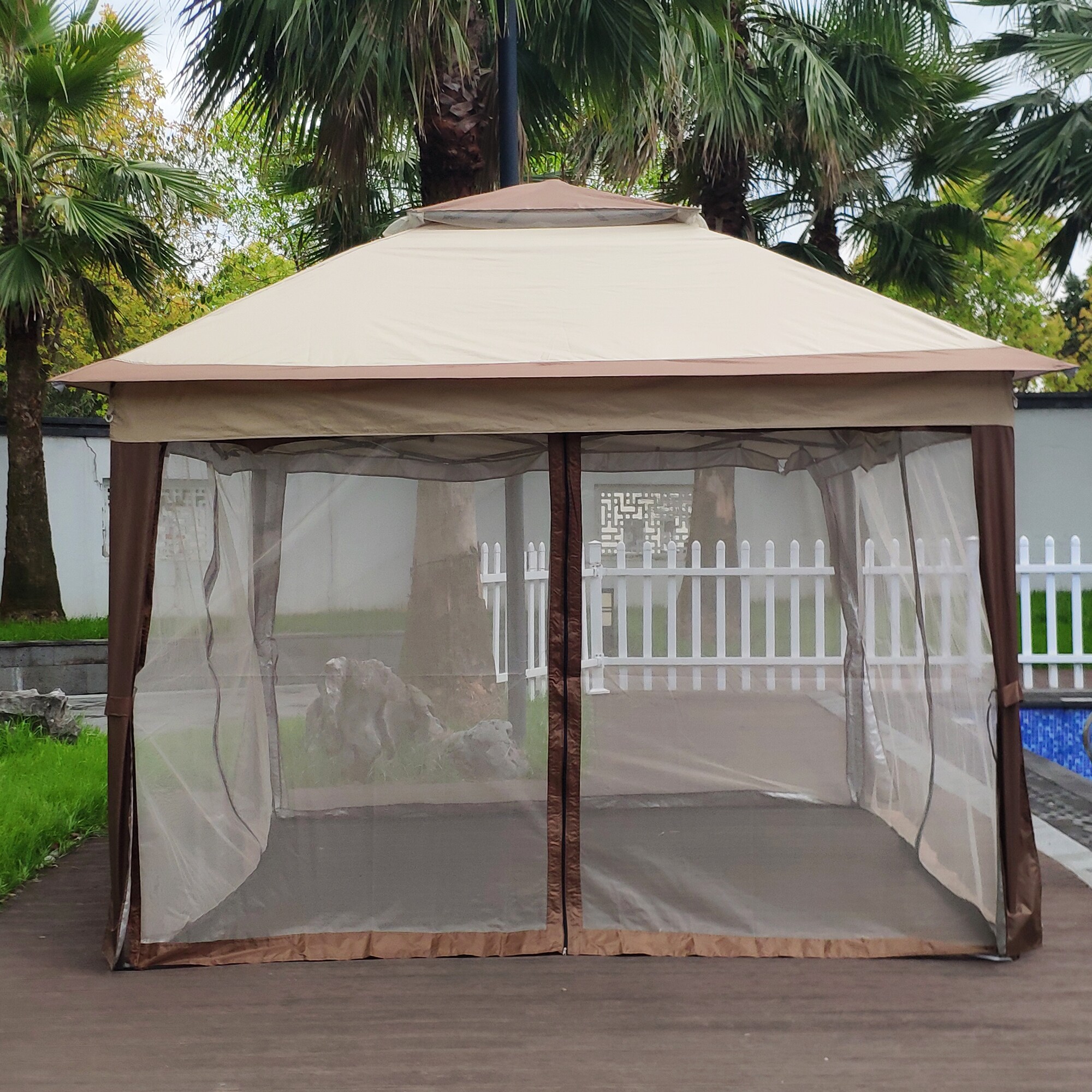 ModernLuxe L-W41932833 Wood-Resin-Gazebos - View #9