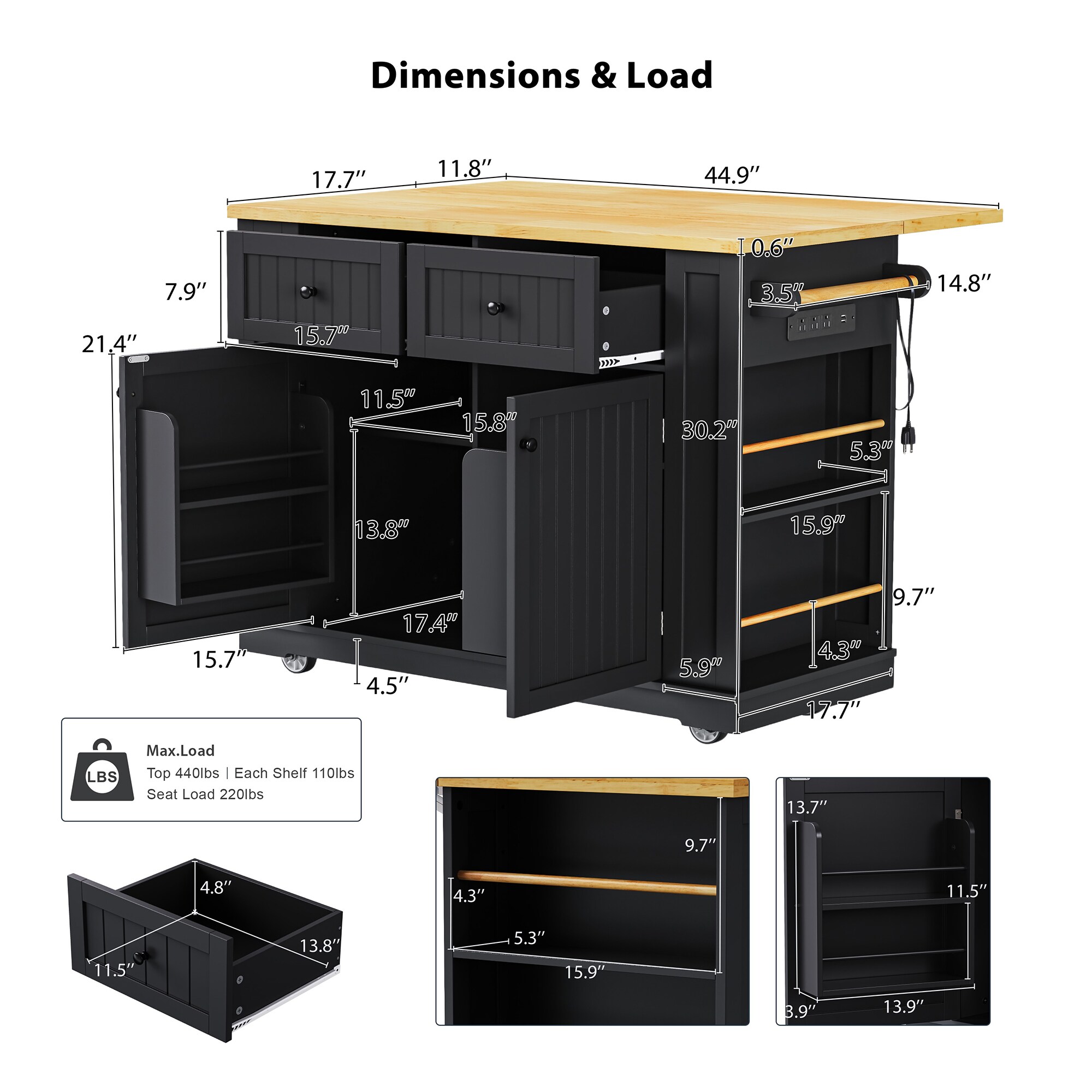 SINOFURN SYB260089BK Kitchen-Furniture - View #6