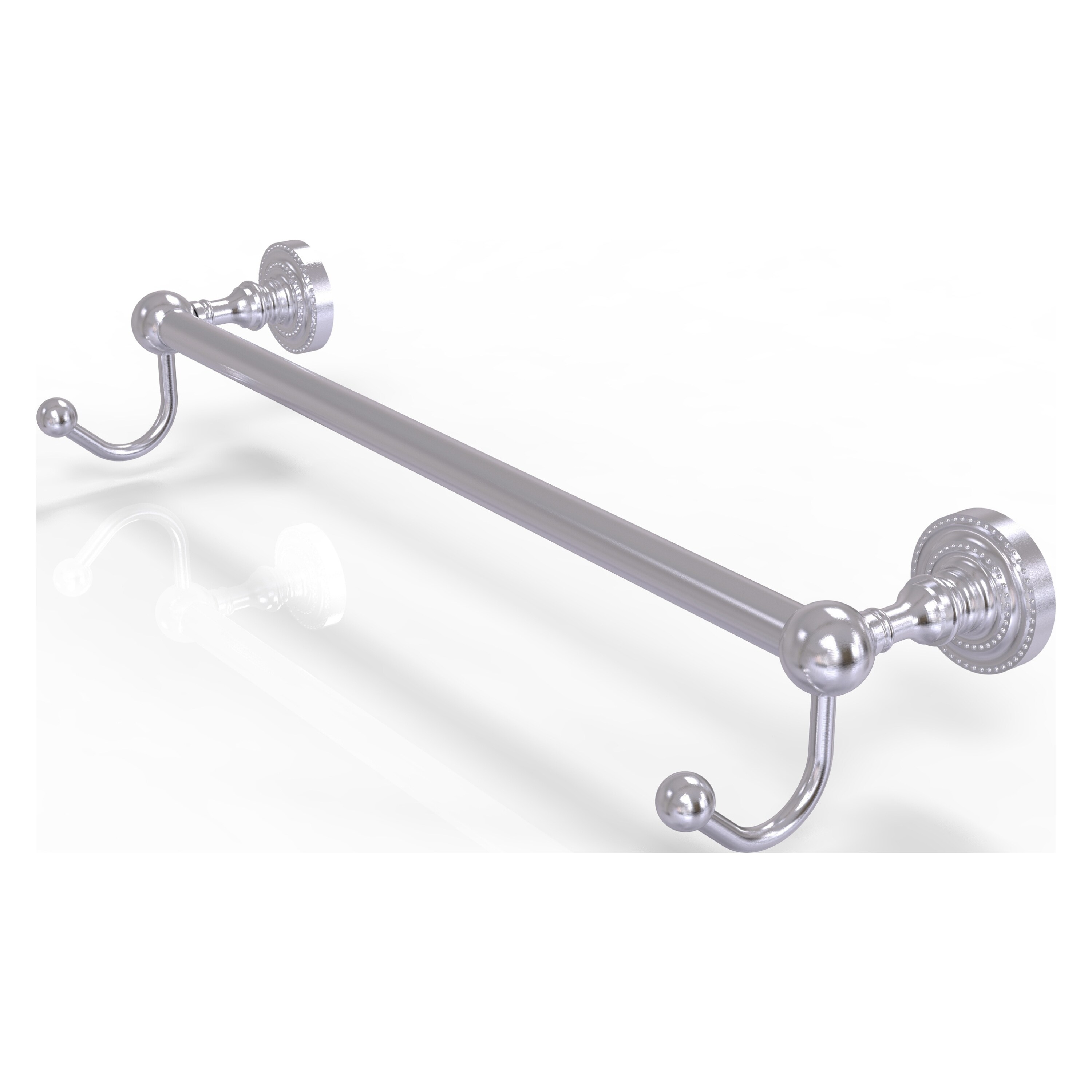 Allied Brass DT-41-36-HK-SCH Dottingham 36-in Satin Chrome Wall mount Single Towel Bar