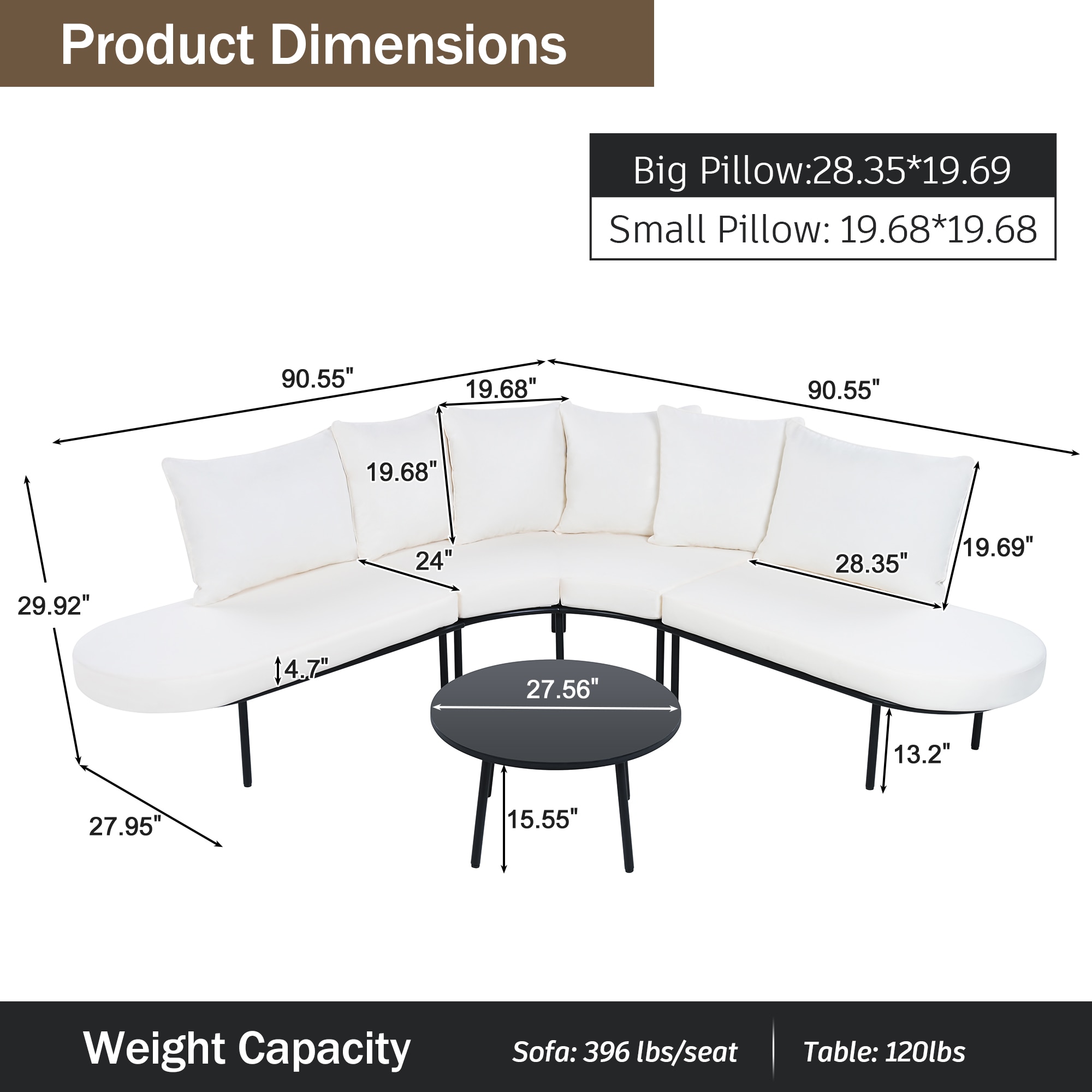 Clihome CNBL-09BLKPRD Patio-Conversation-Sets - View #11
