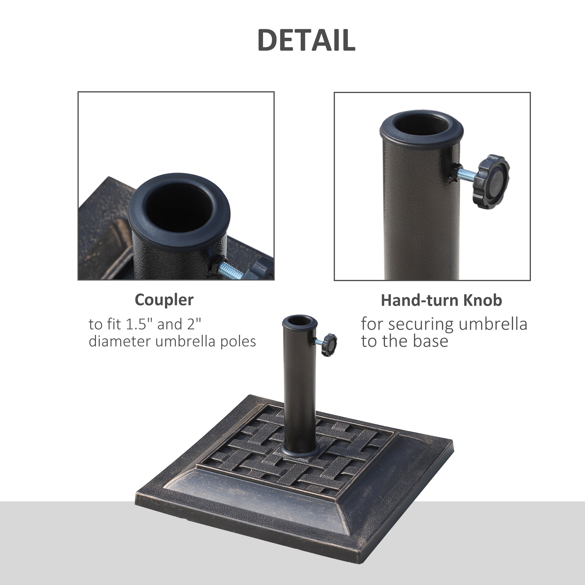 Outsunny 01-0415 Umbrella-Bases - View #4