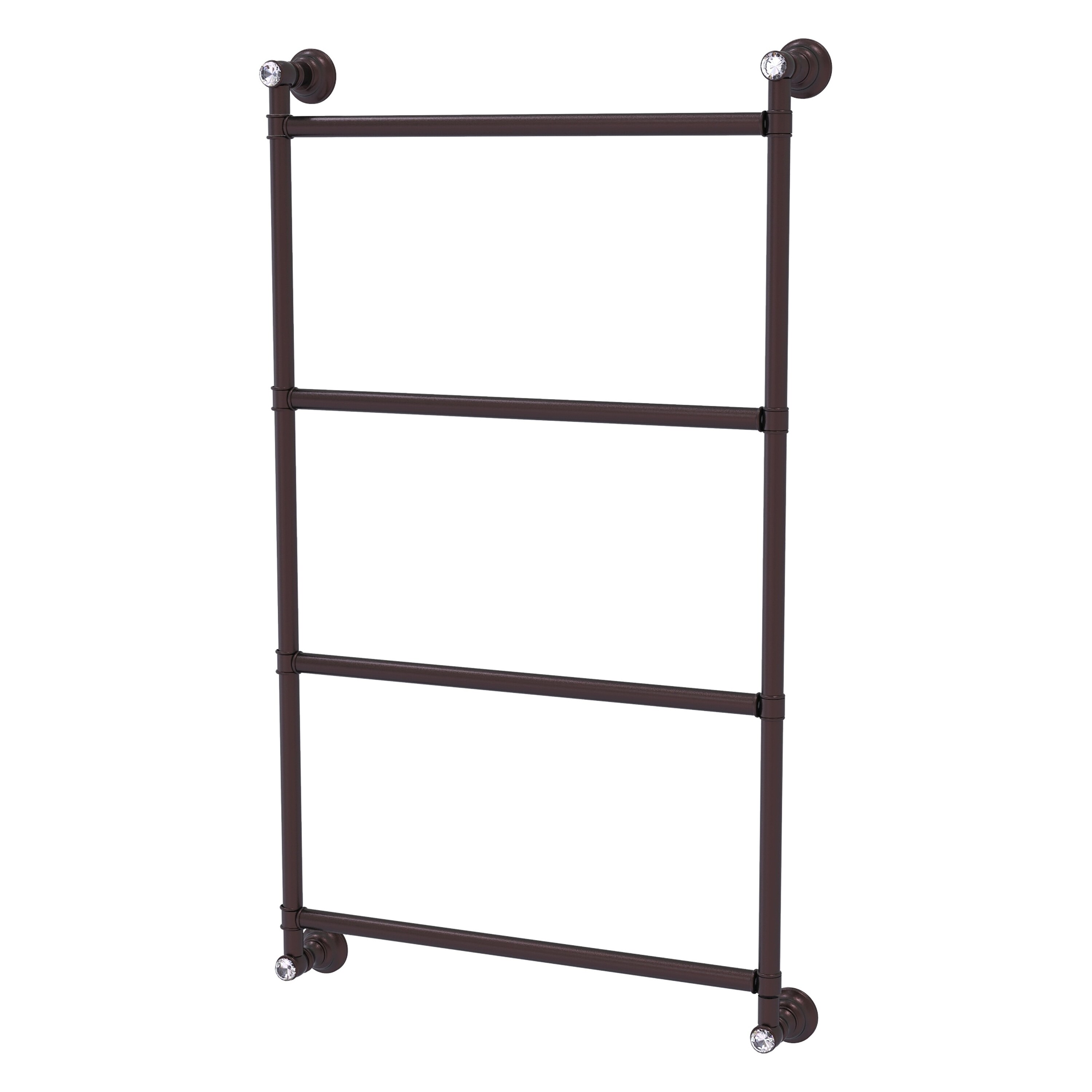 Allied Brass CC-28-36-ABZ Carolina Crystal 36-in double Antique Bronze Wall mount Double Towel Bar