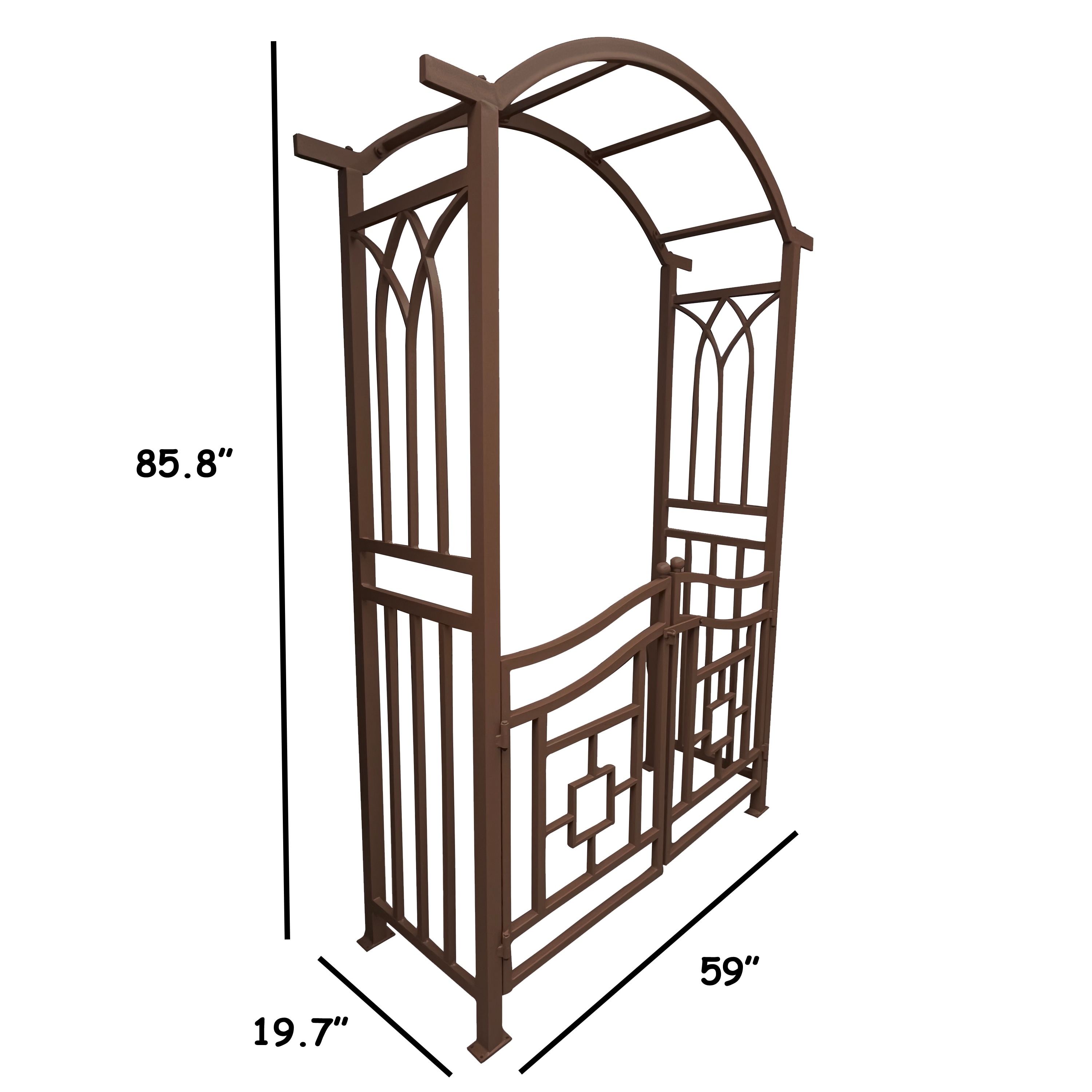 Oakland Living GA-5023-BRN Garden-Arbor - View #3