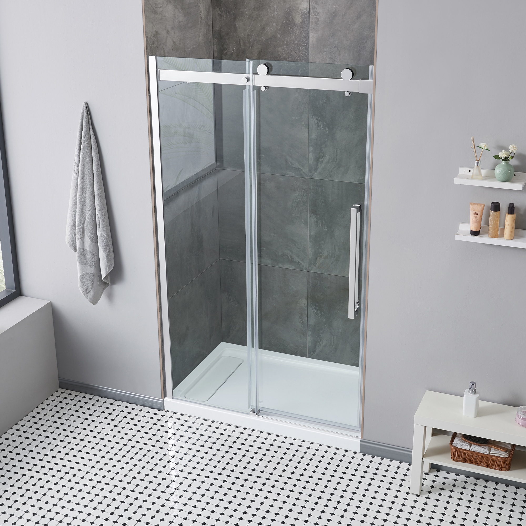 OVE Decors 15SKC-BEL248-CHR Alcove-Shower-Kit - View #5