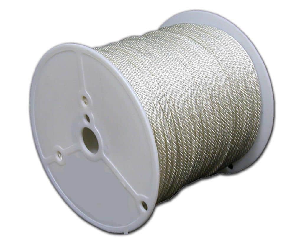T.W. Evans Cordage 0.125-in x 500-ft Braided Polyester Rope (By-the-Roll)  in the Rope (By-the-Roll) department at