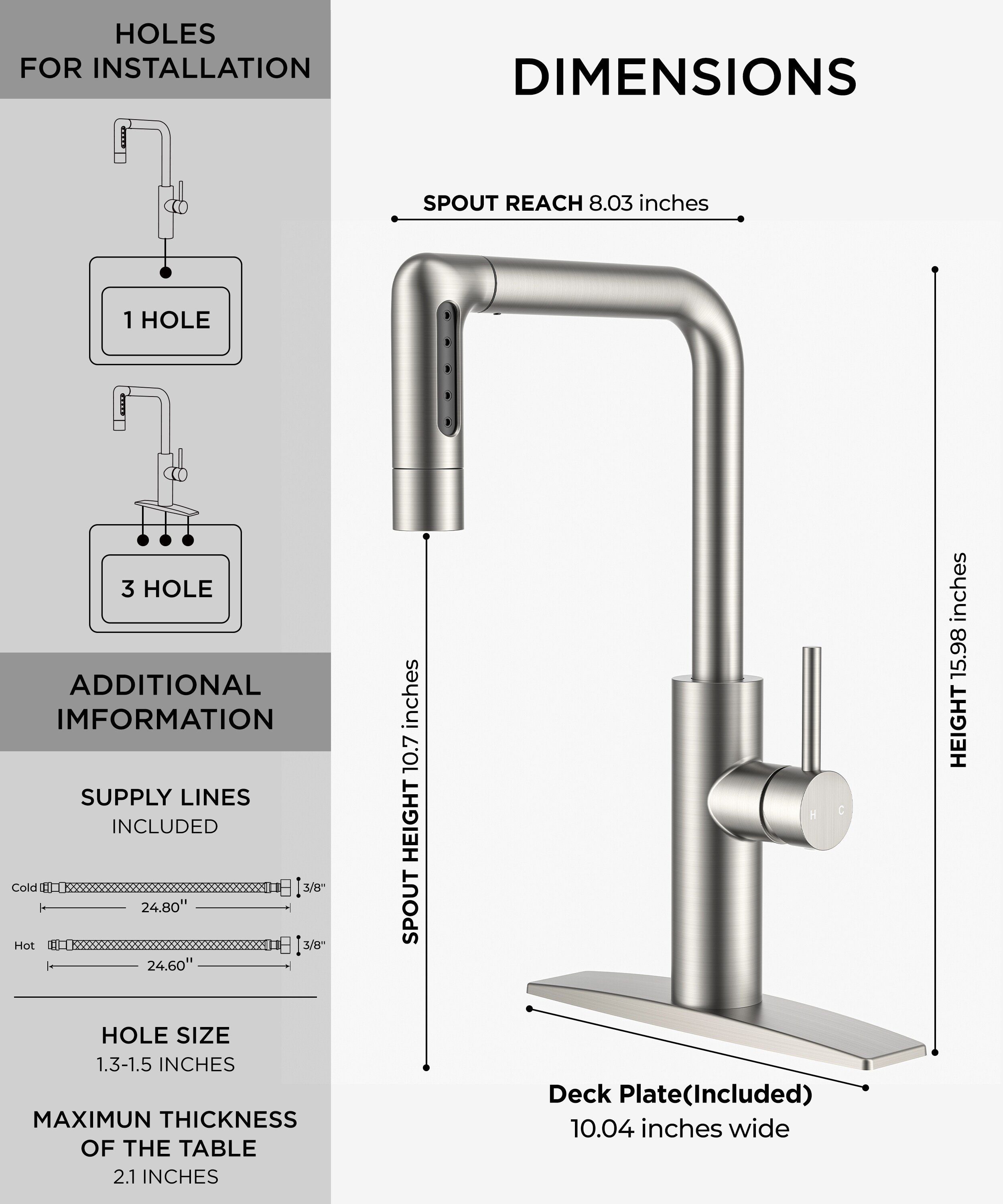 Forious Max WF0086BN Kitchen-Faucets - View #3