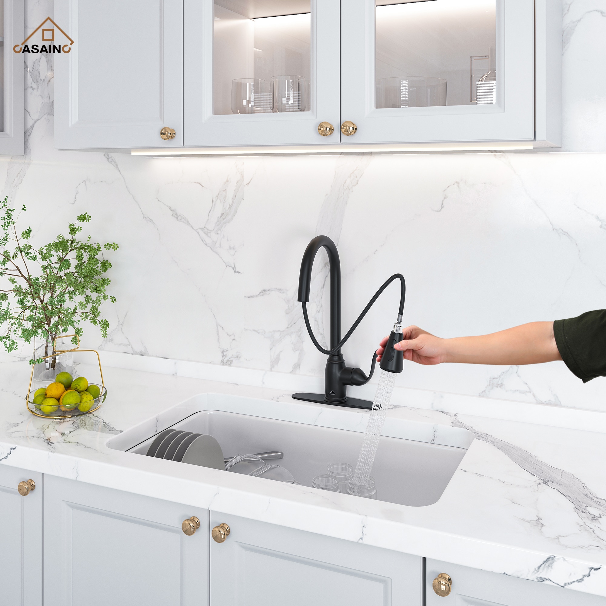 CASAINC CA-D0574-BN Kitchen-Faucets - View #2