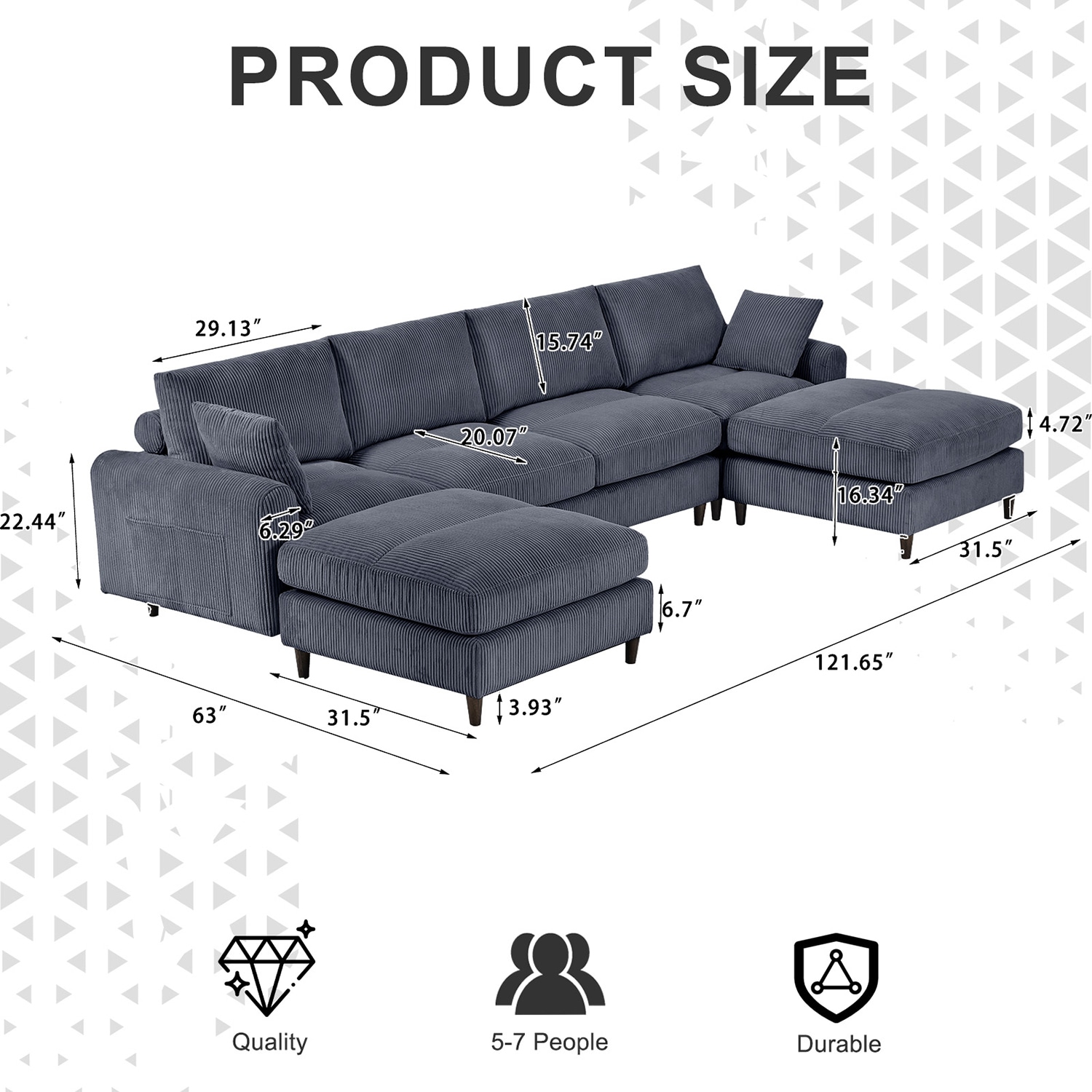 GZMR GZ-N71121AAN Sofas-Loveseats - View #4