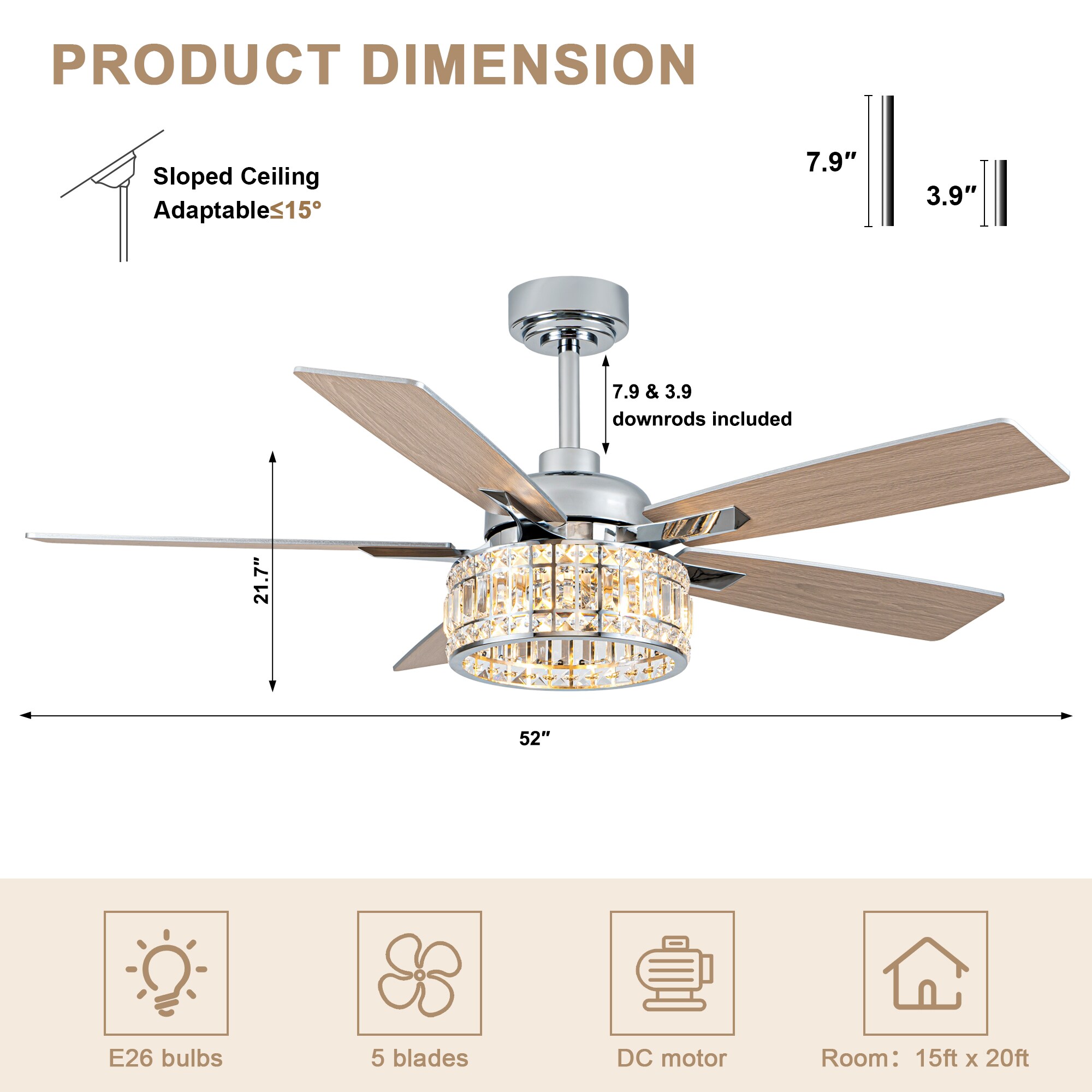 Bella Depot DCFSD5227 Ceiling-Fans - View #11