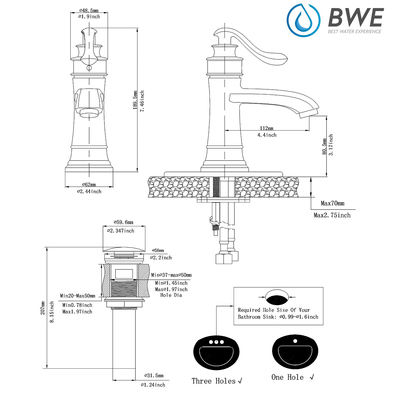 BWE A-96576-ORB Lavatory-Faucets - View #9