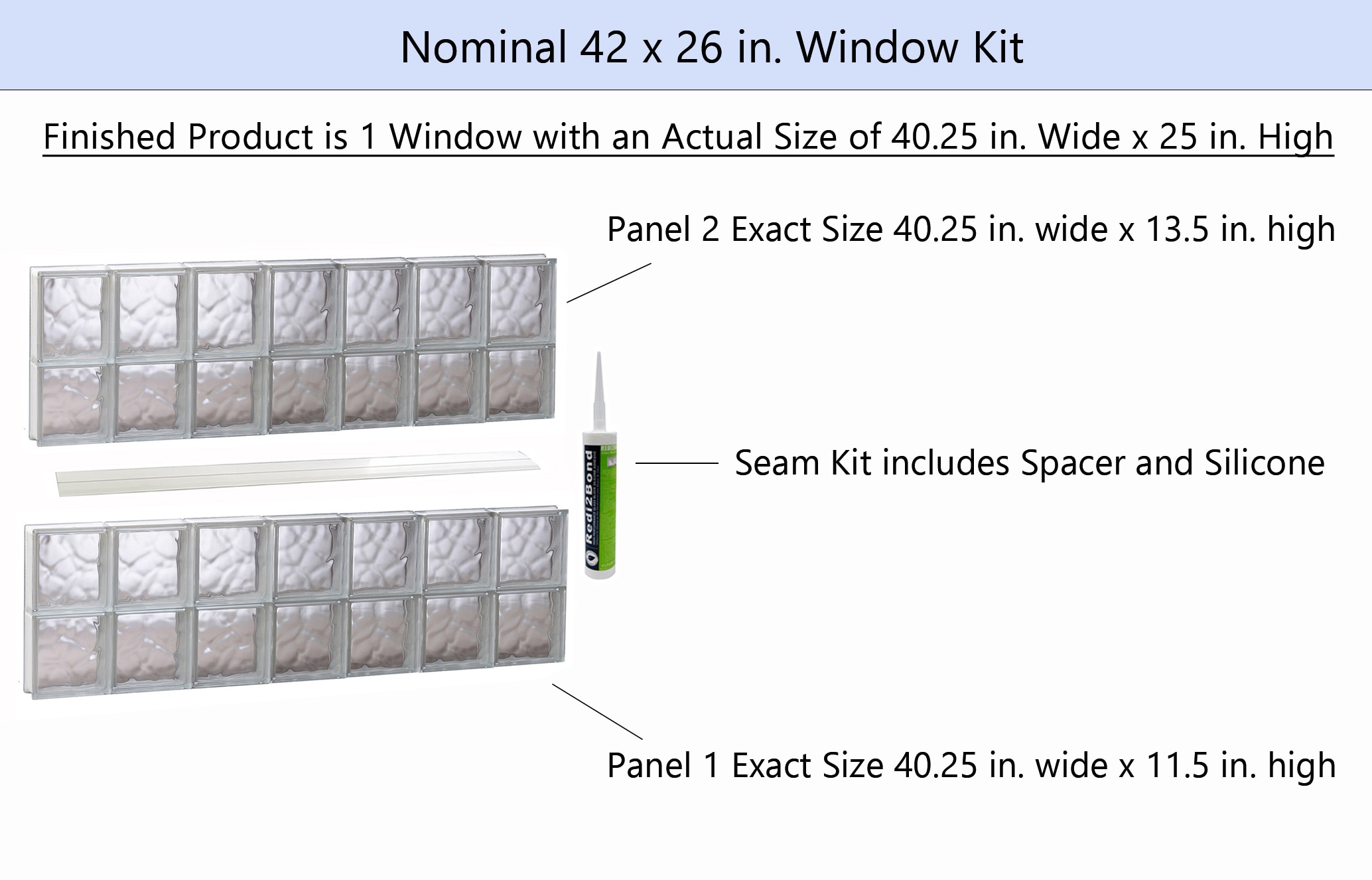 REDI2SET S4226DC Glass-Block-Windows - View #2
