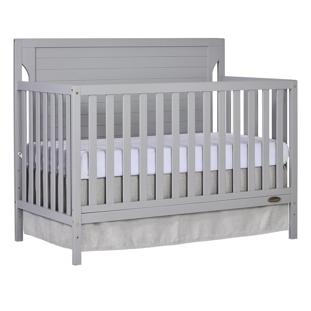 4-in-1 Pebble Grey Convertible Crib in Gray | - Dream On Me 732-G