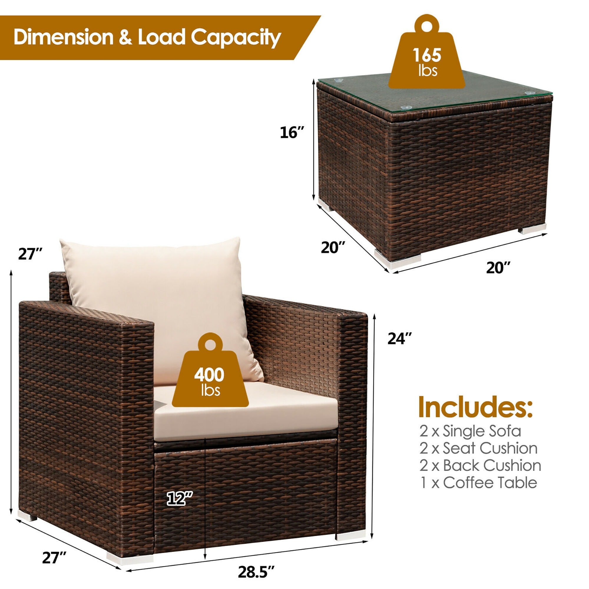 CASAINC TM-WF193365AAG Patio-Conversation-Sets - View #8