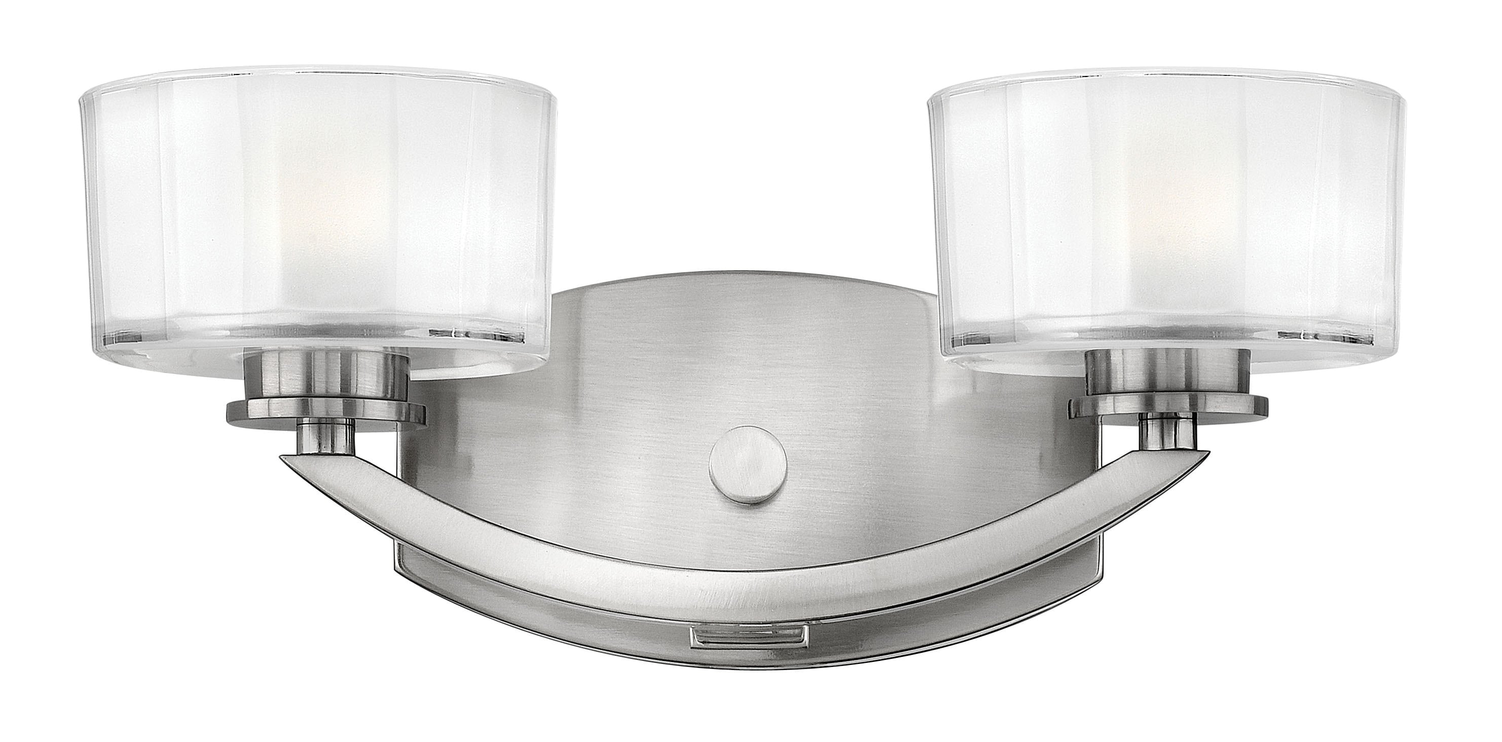 Hinkley 5592BN Meridian 14-in 2 -Light Brushed Nickel Transitional Vanity light