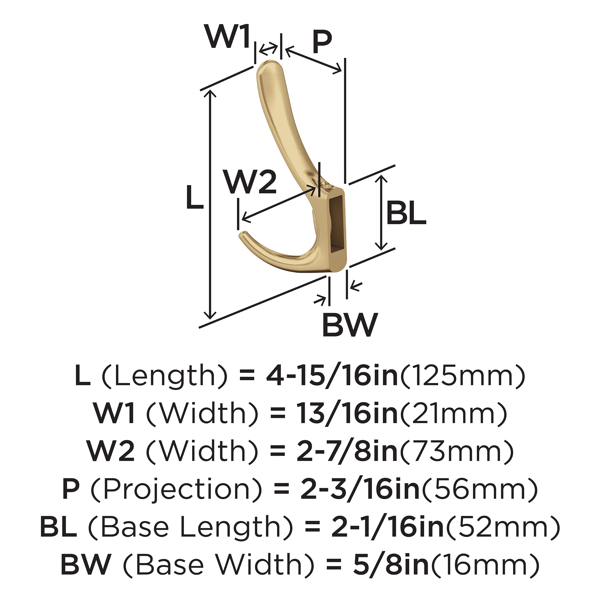 Amerock HBX37013CZ Decorative-Wall-Hooks - View #4