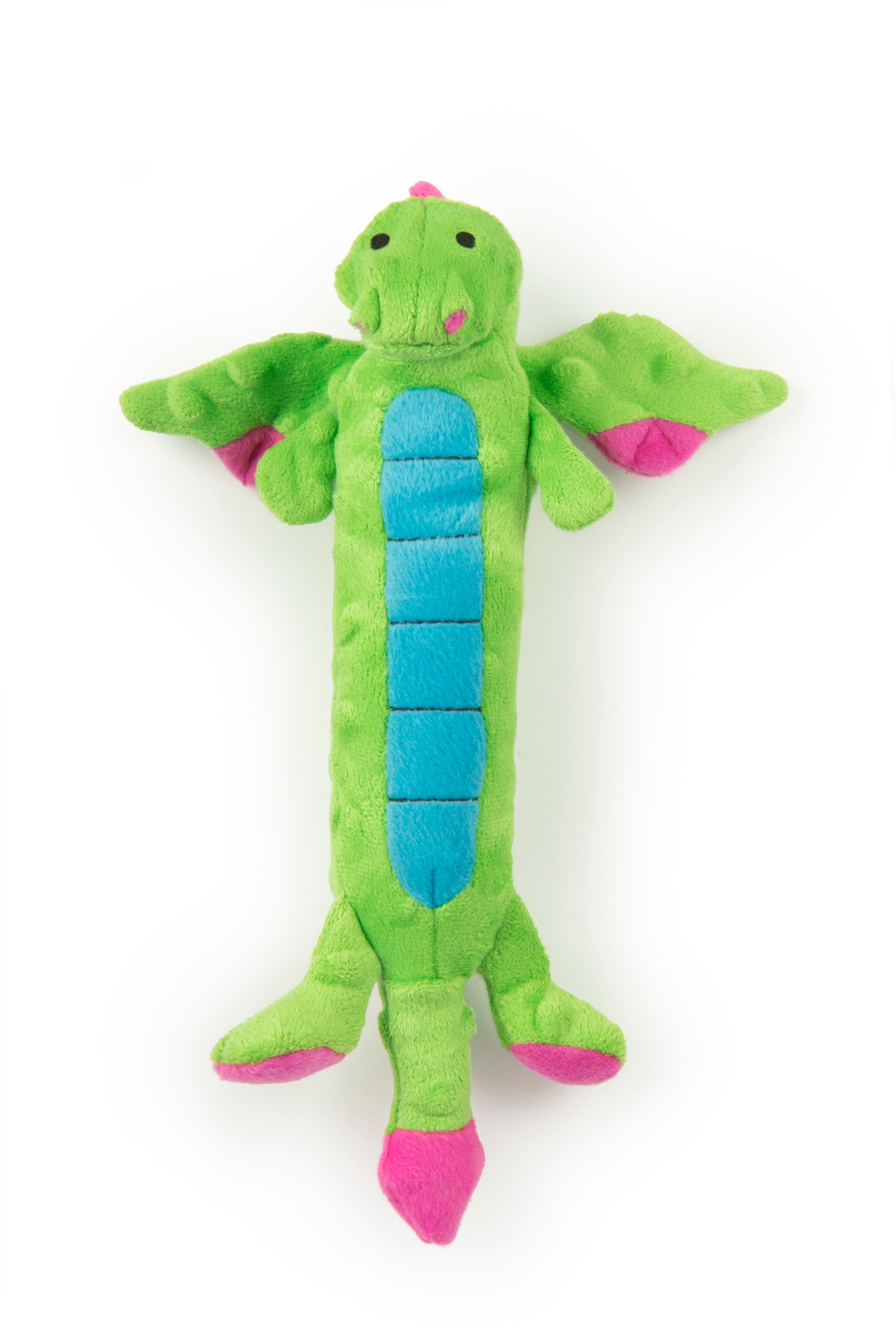 goDog Green Plush Tug Dog Toy with Squeaker - Soft and Durable Polyester -  Perfect for Cuddling and Interactive Playtime in the Pet Toys department at