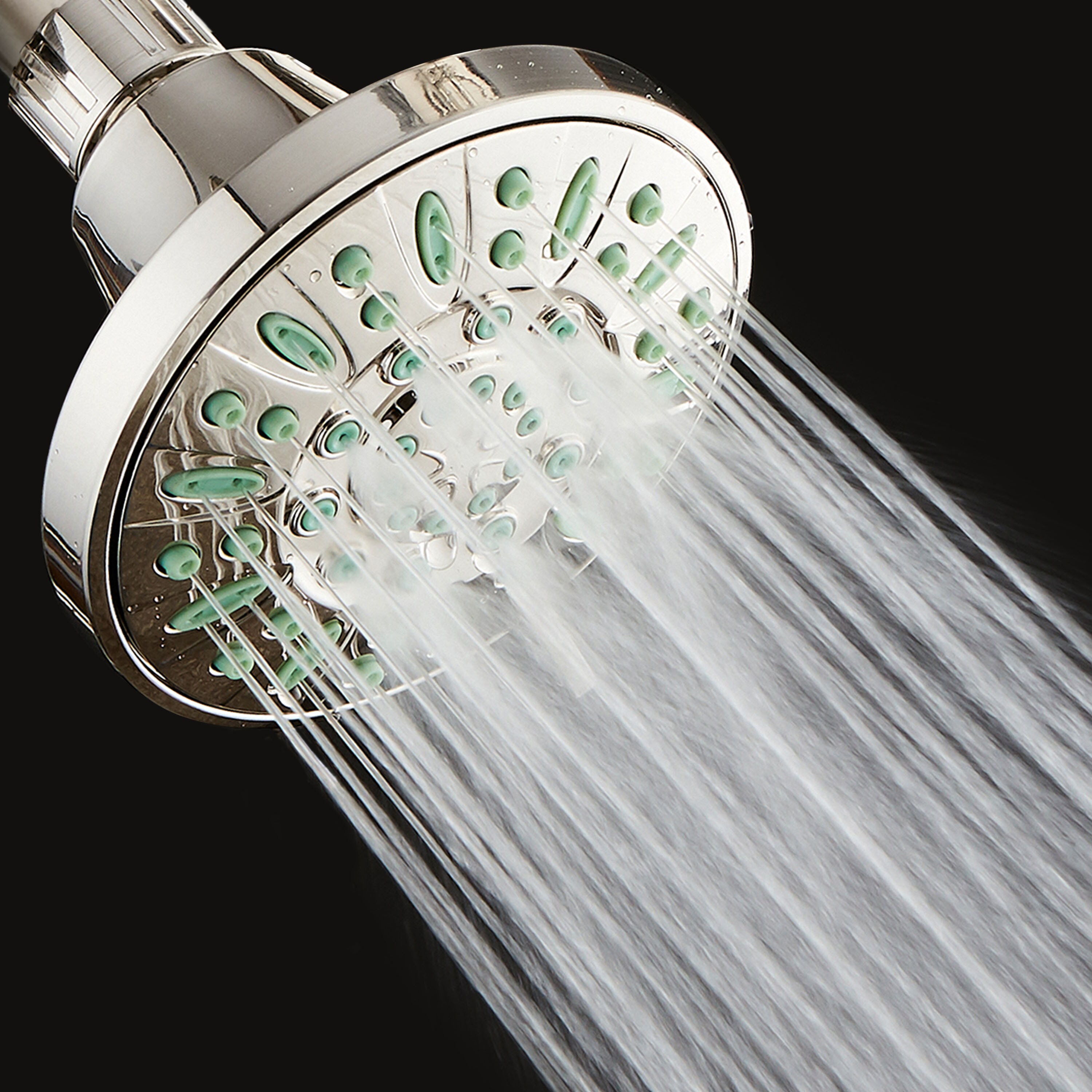 Aqua Dance Fixed Mount 5 Function Showerhead White/chrome