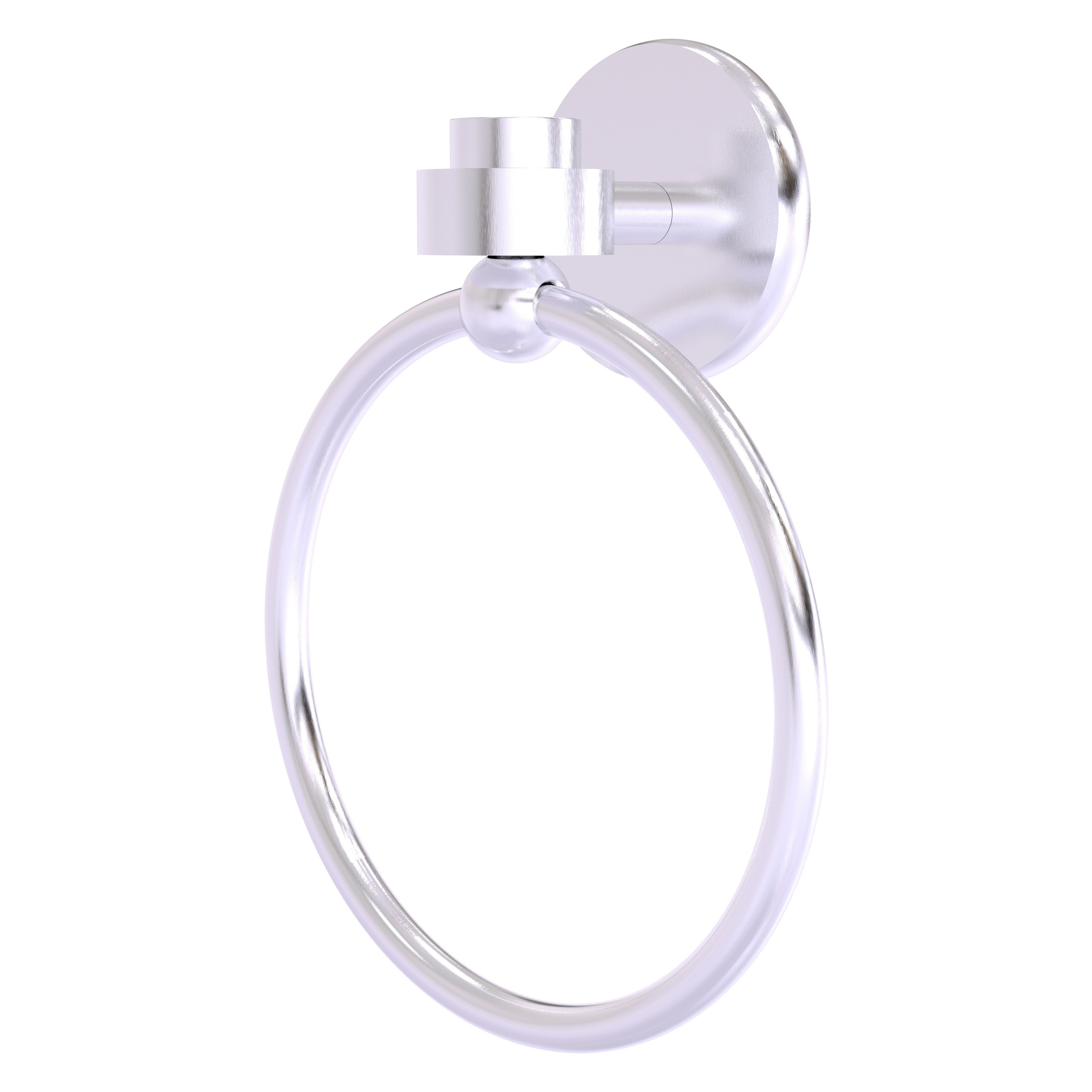Allied Brass 7116-SCH Satellite Orbit One Satin Chrome Wall mount Single Towel Ring