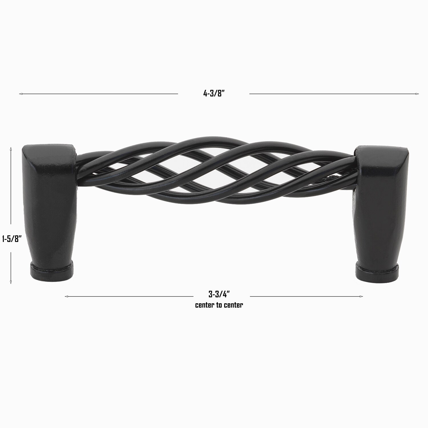 GlideRite Hardware 3011-MB-5 Cabinet-Pulls - View #5