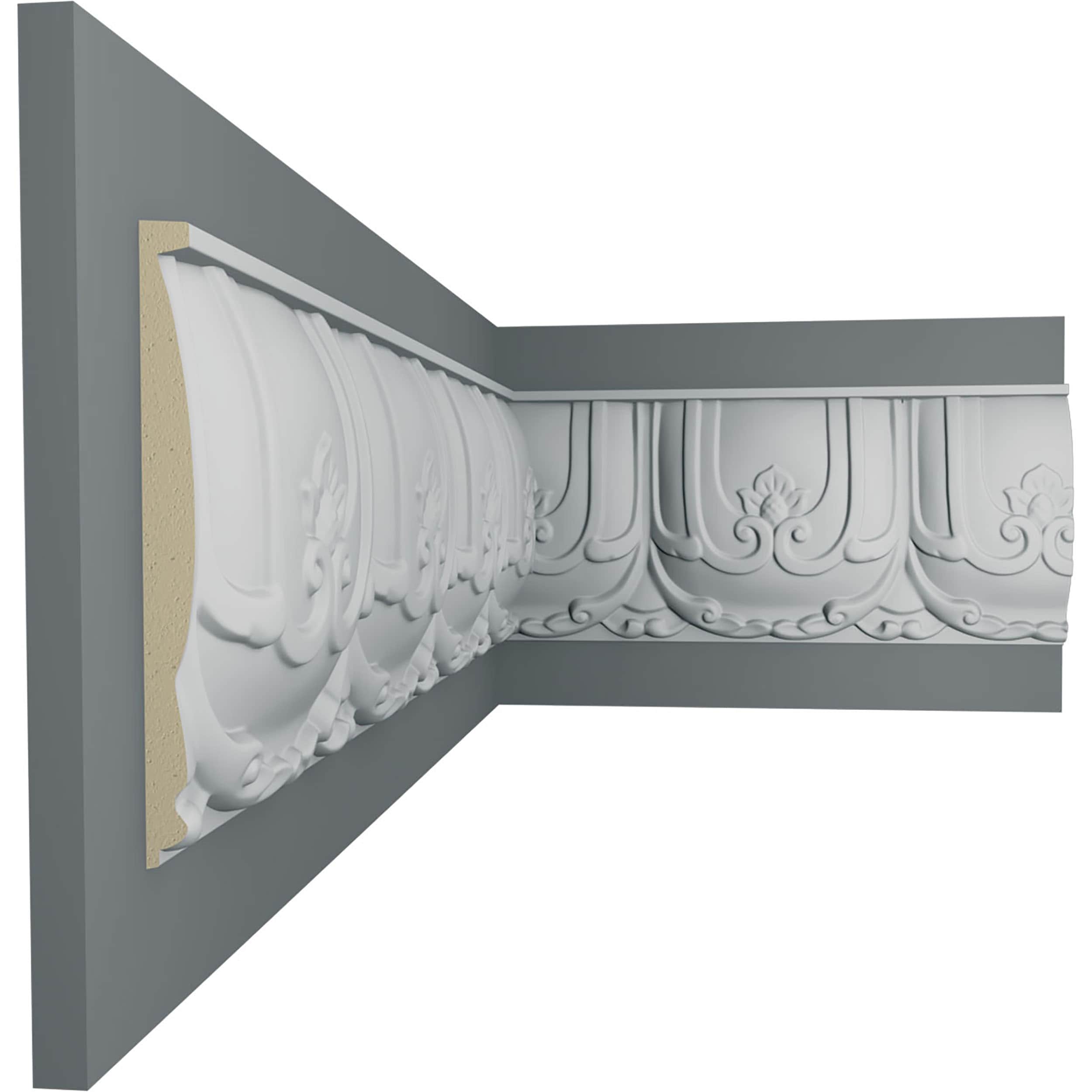 Ekena Millwork CHA04X00SH-CASE-12 Chair-Rail-Moulding - View #5