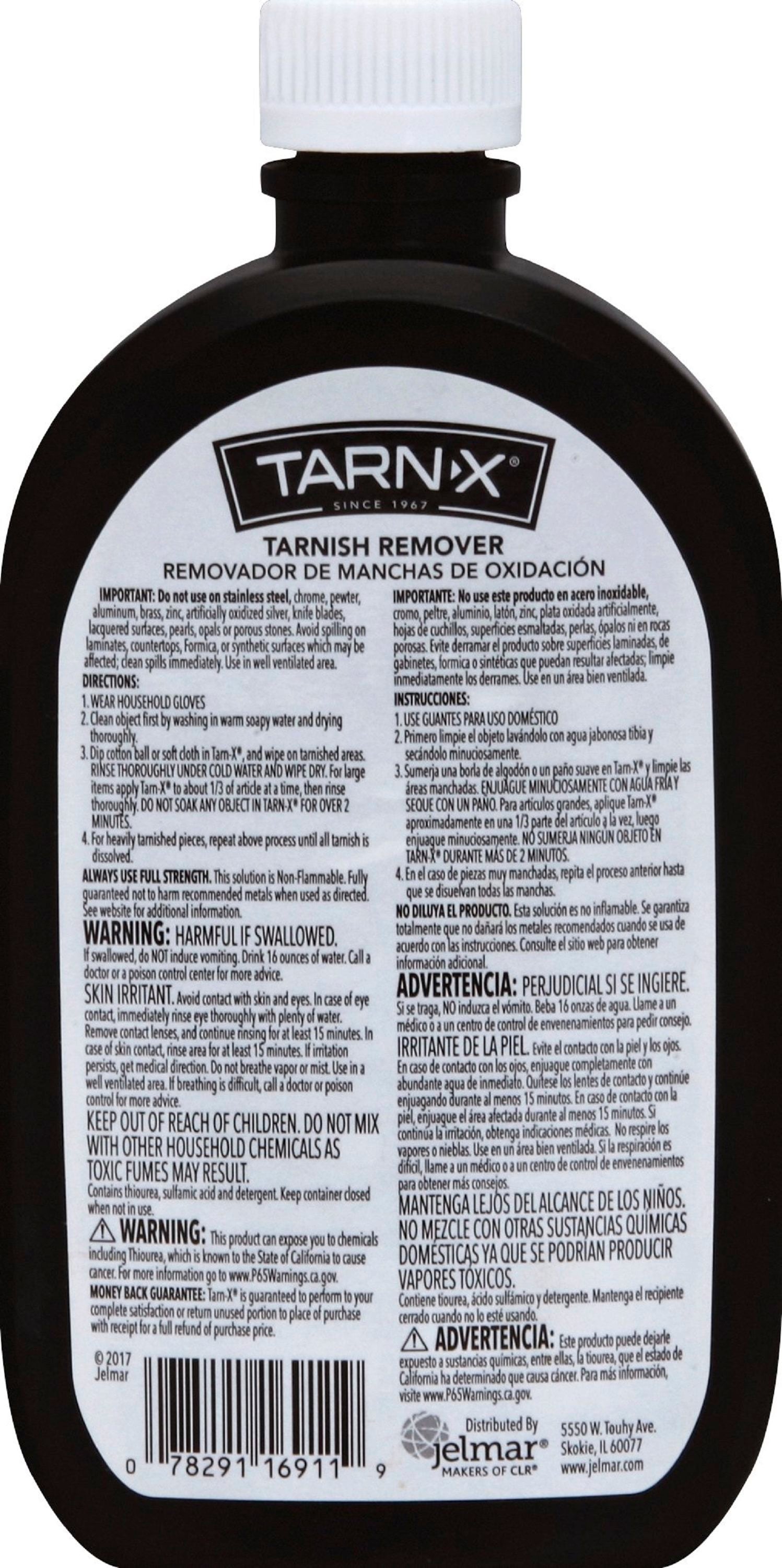 Tarn-X Silver Polish Household Stainless Silver Cleaner 12 Oz 